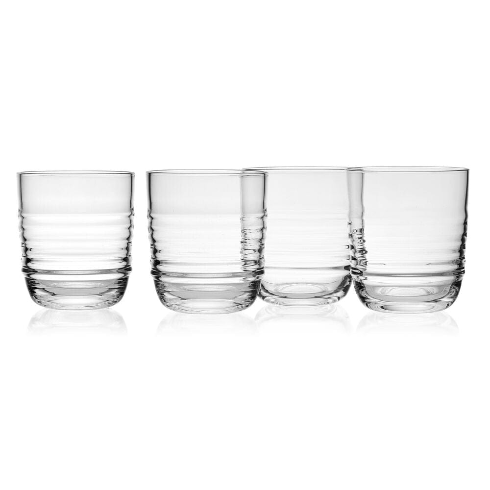 Premium Ciara Set of 4 Double Old Fashioned Whiskey Glasses - Heavy Base Crystal Clear Drinking Glasses for Bourbon, Scotch, Cocktails - Perfect for Home Bar, Gifts & Entertaining