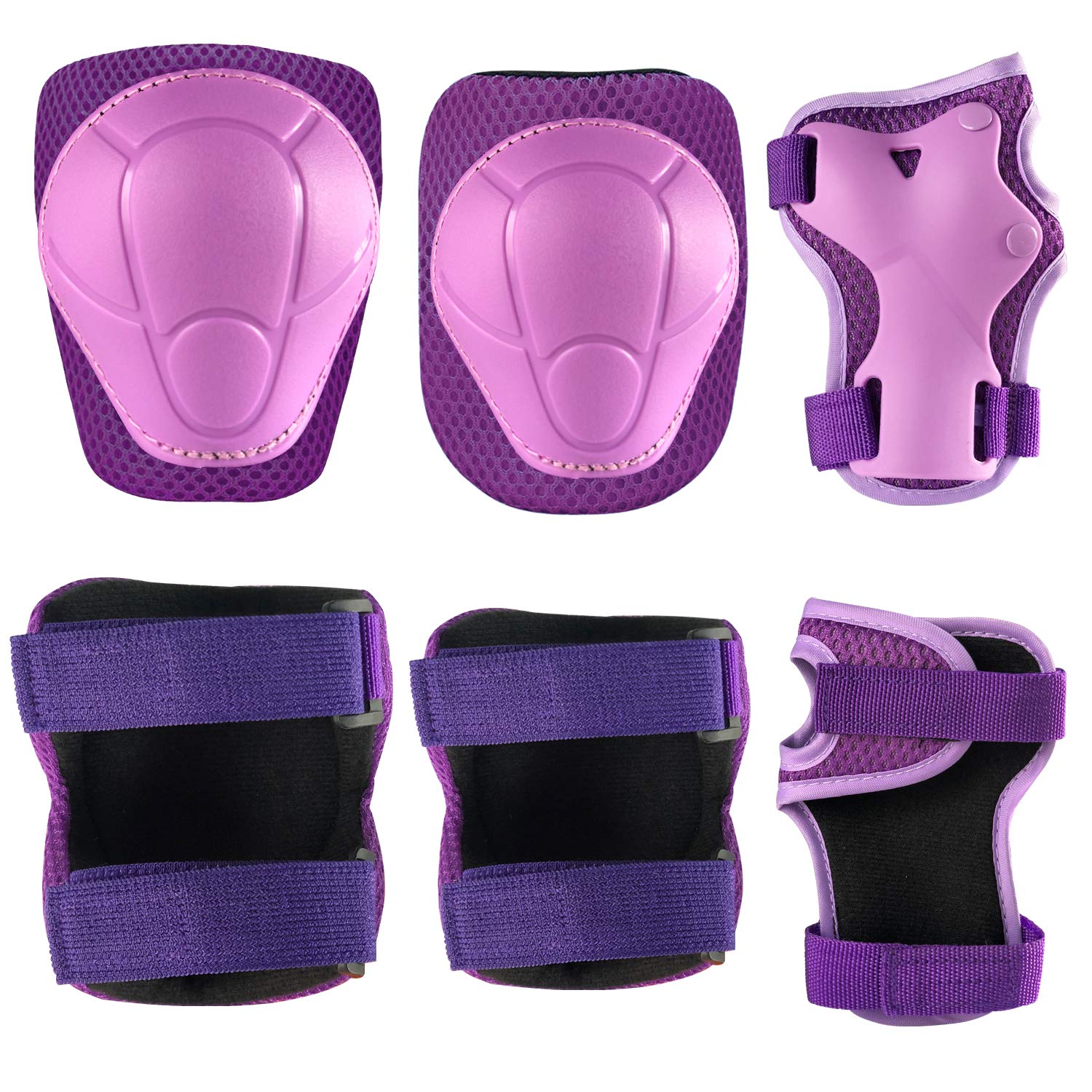 **CKE Kids Knee Pads & Elbow Pads Protective Gear Set with Wrist Guards - 3-in-1 Safety Pads for Toddlers, Boys & Girls - Ideal for Skating, Cycling, Biking & Rollerblading**