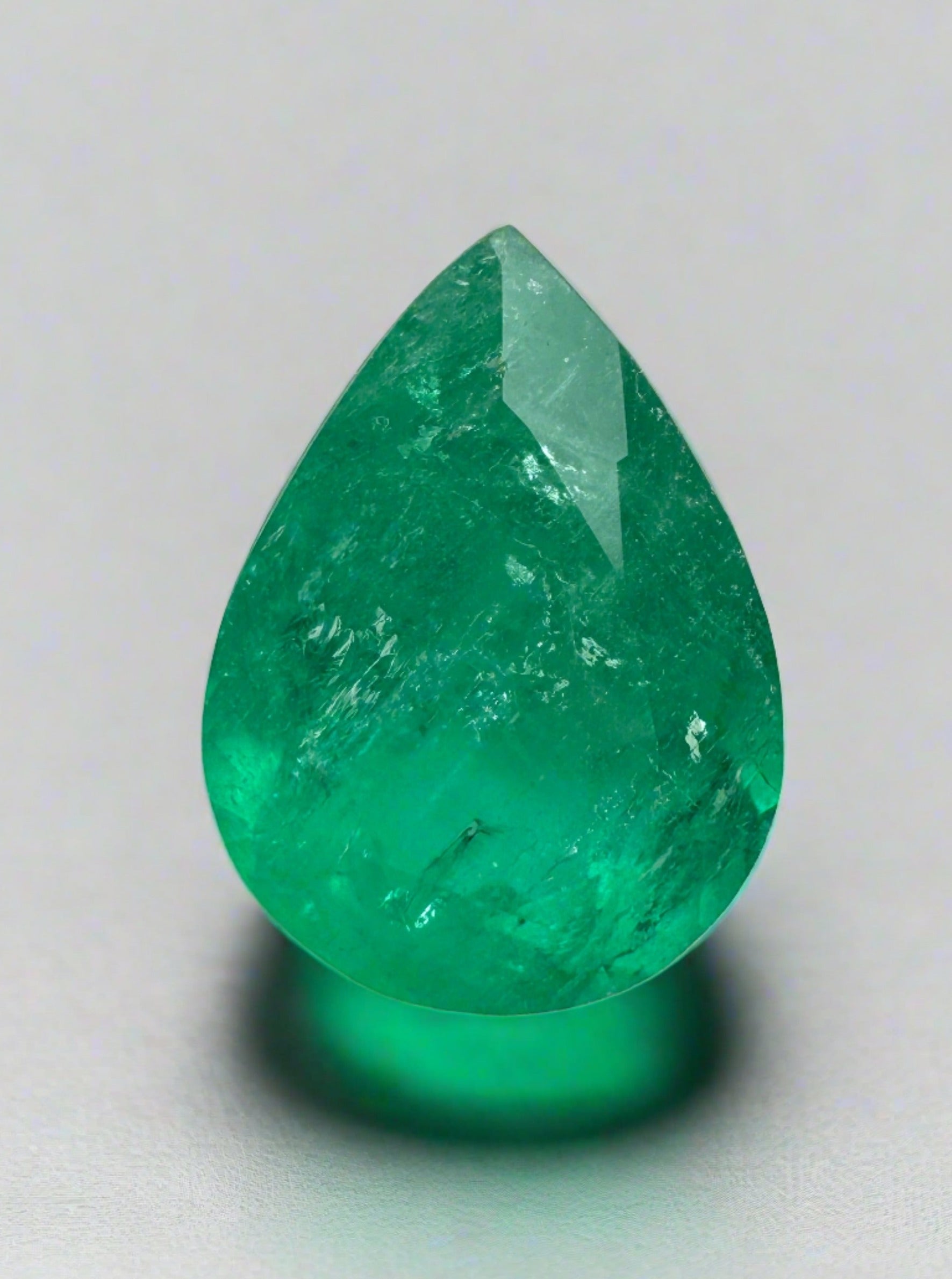 2.0 Carat Medium Green Natural Loose Colombian Emerald Pear Cut Gemstone for Jewelry Making, Engagement Rings & Fine Collections - Perfect for Custom Designs & Luxury Gifts