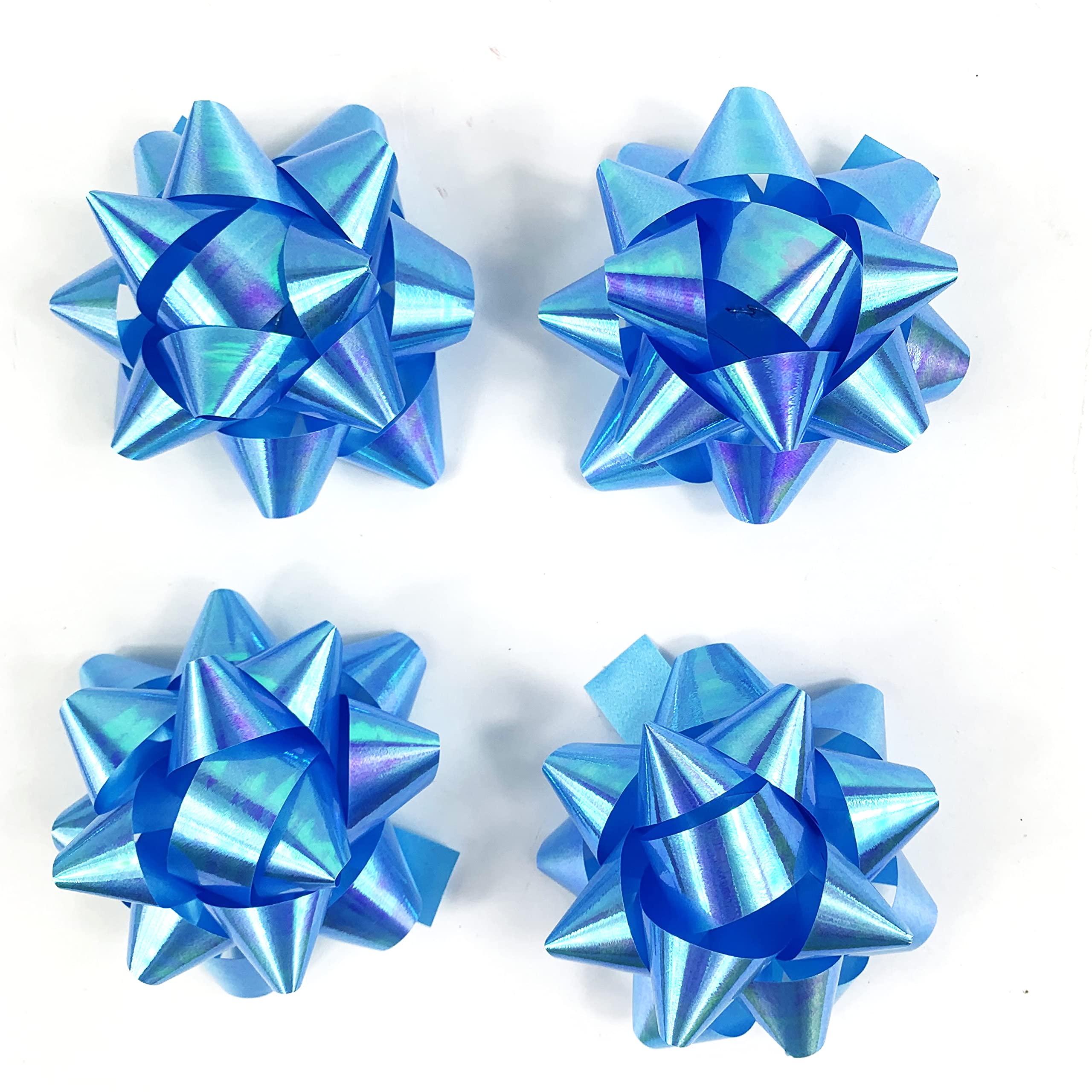 Light Blue Confetti Bows - 20 Pack (2.75