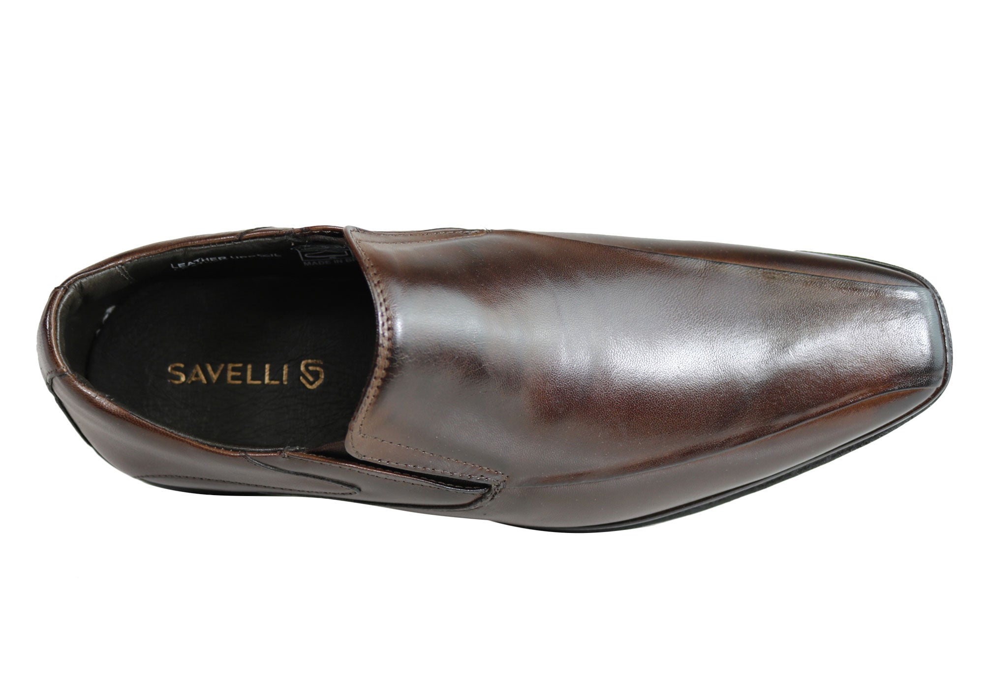 Savelli Lance Men's Comfort Slip-On Leather Dress Shoes - Handcrafted in Brazil - Perfect for Business, Weddings & Formal Occasions