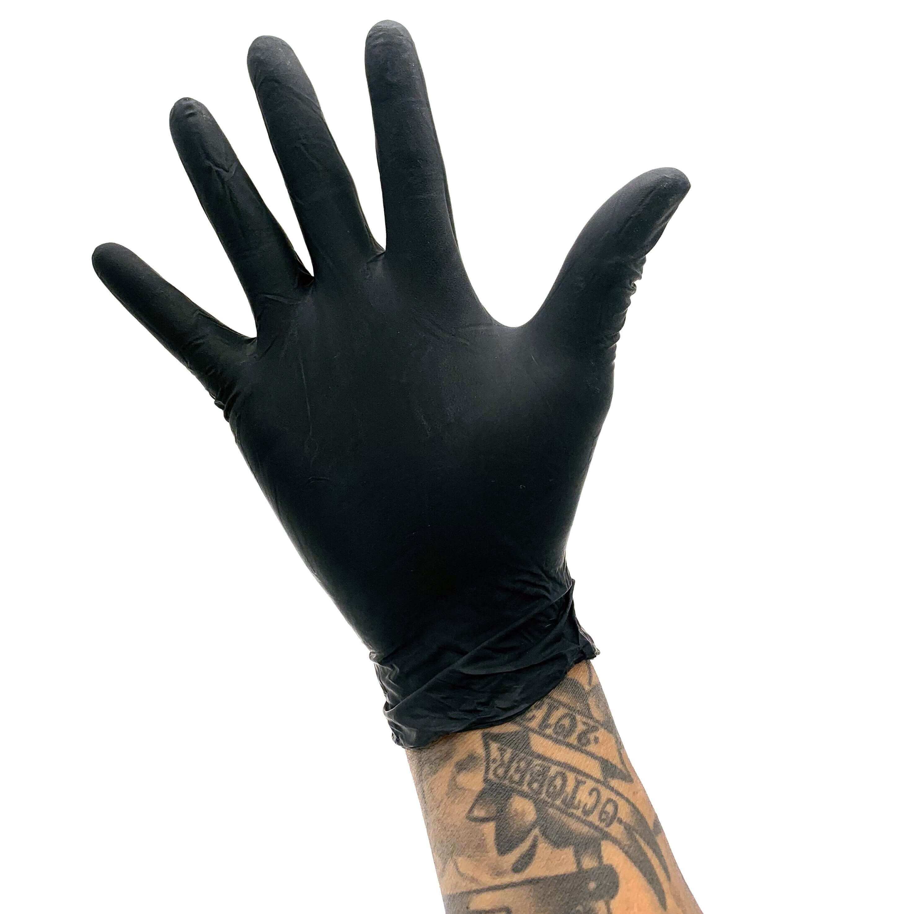 Premium Carbonite 5mil Nitrile Gloves Powder-Free XL (100 Count) - Disposable Protective Gloves for Medical, Food Service & Cleaning - Latex-Free, Durable & Comfortable for Healthcare, Kitchen & Industrial Use
