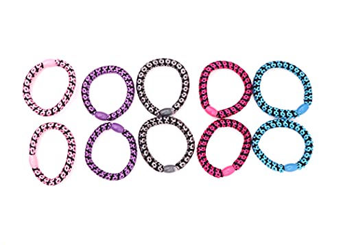 Honbon Soft Rubber Hair Bands for Baby Girls - 10 Pack | Gentle No-Slip Hair Ties for Toddlers & Infants - Perfect for Daily Use, Playtime & Special Occasions
