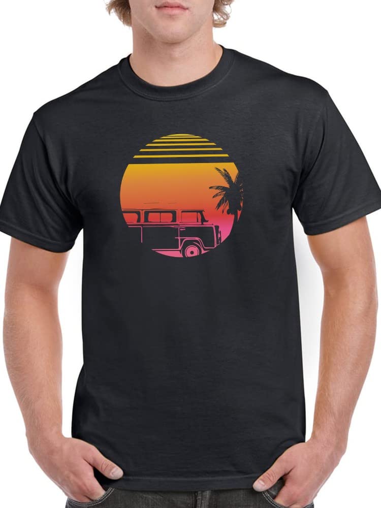 Men's Summer Trip Transporter Van Graphic T-Shirt - Comfortable Casual Tee for Travel, Road Trips & Outdoor Adventures