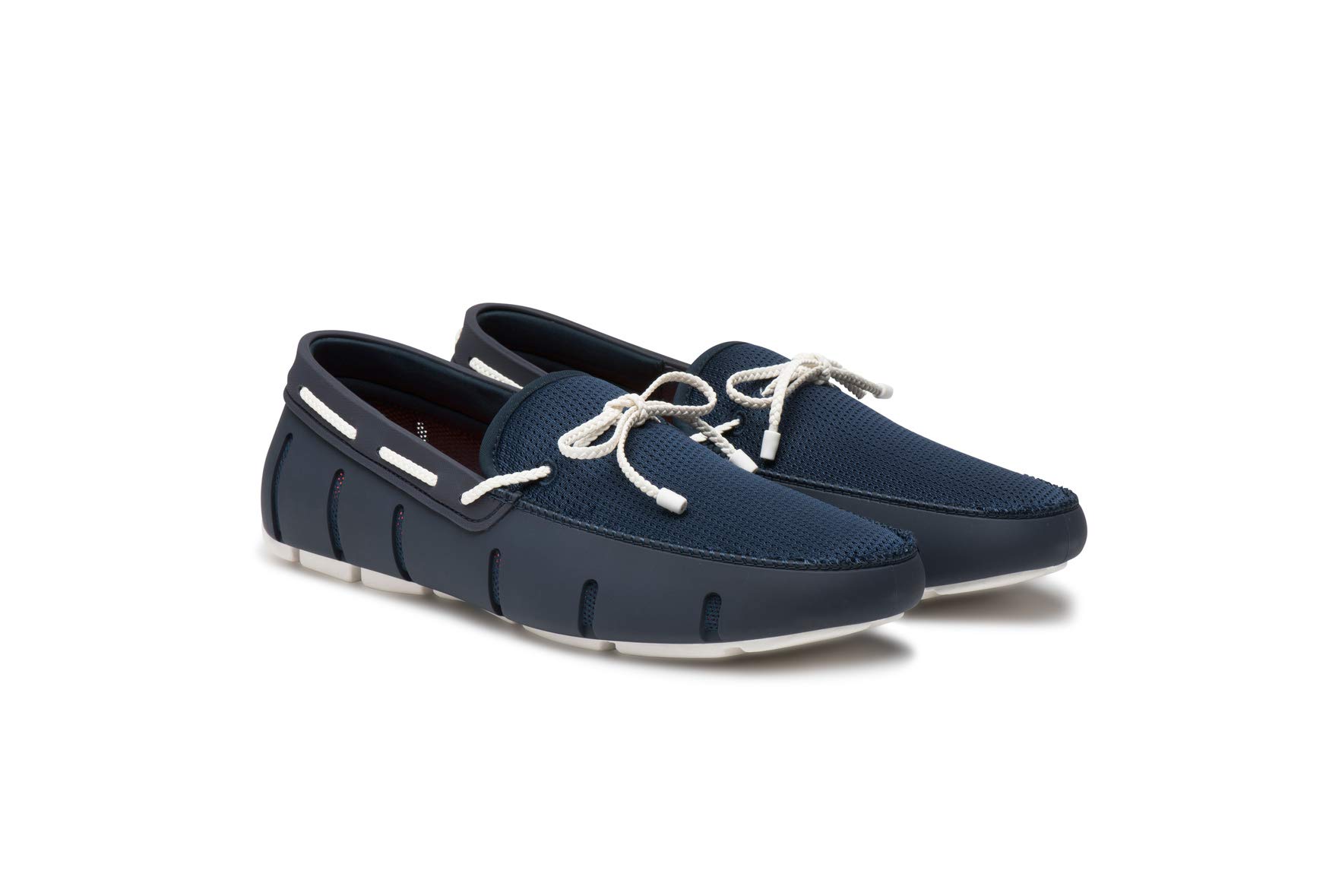 SWIMS Men's Loafers - Braided Lace Casual Slip-On Shoes | Comfortable & Stylish Boat Shoes for Beach, Summer, and Outdoor Activities