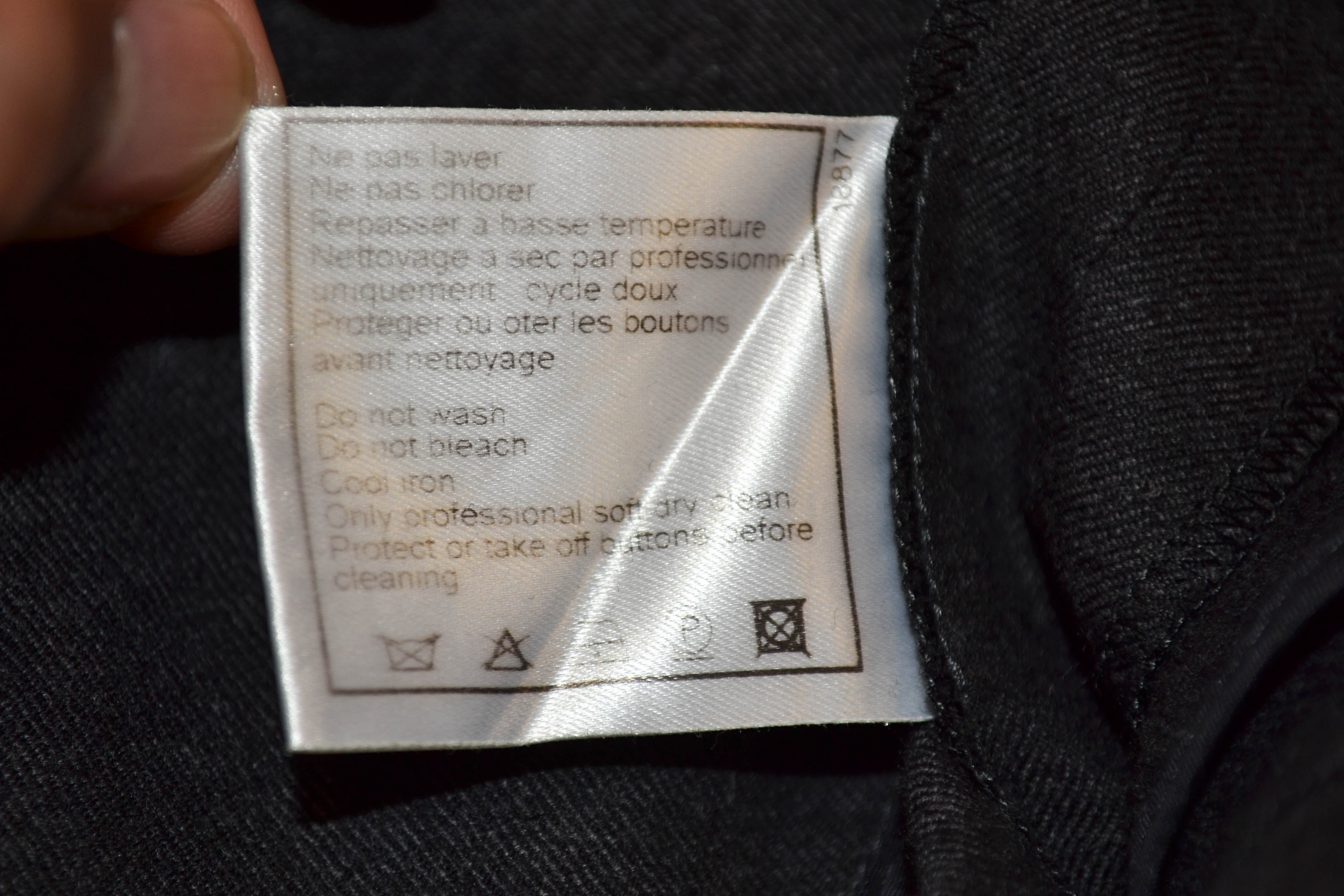 Authentic Chanel Grey Wool Pants Women's Size 2A - Classic Slim Fit Trousers for Office, Business & Formal Occasions
