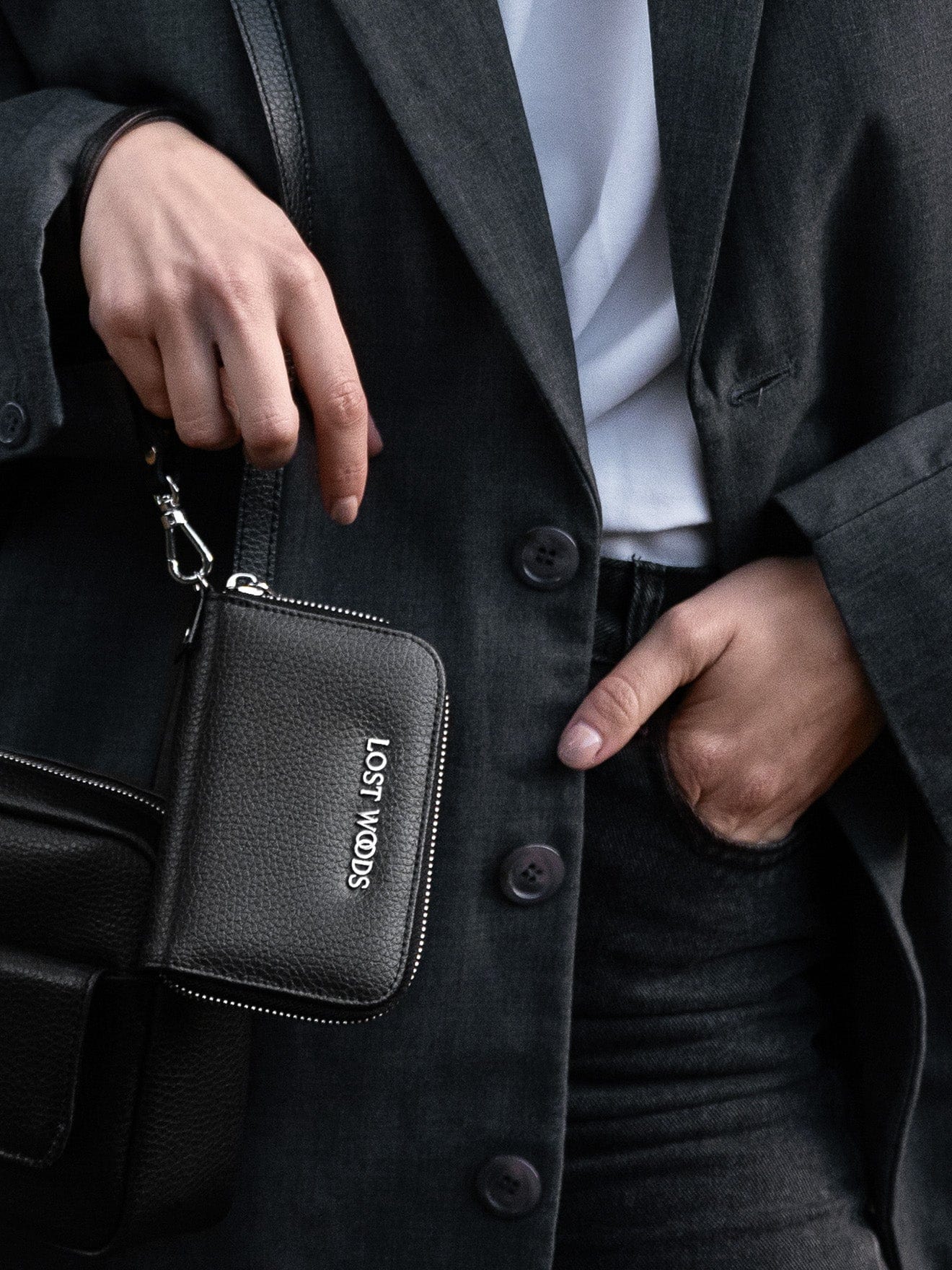 Vegan Leather Wallet for Women & Men - Iris MIRUM® RFID Blocking Slim Bifold Wallet (Black & Silver) | Perfect for Travel, Business & Everyday Use