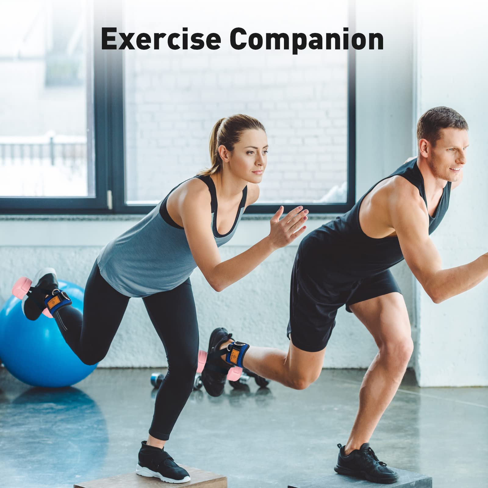 Adjustable Ankle Straps for Dumbbells, Weights & Cable Machines - Foot Dumbbell Attachment & Tibialis Trainer - Perfect for Leg Extensions & Strength Training (Men & Women) - Gym, Home Workout & Physical Therapy