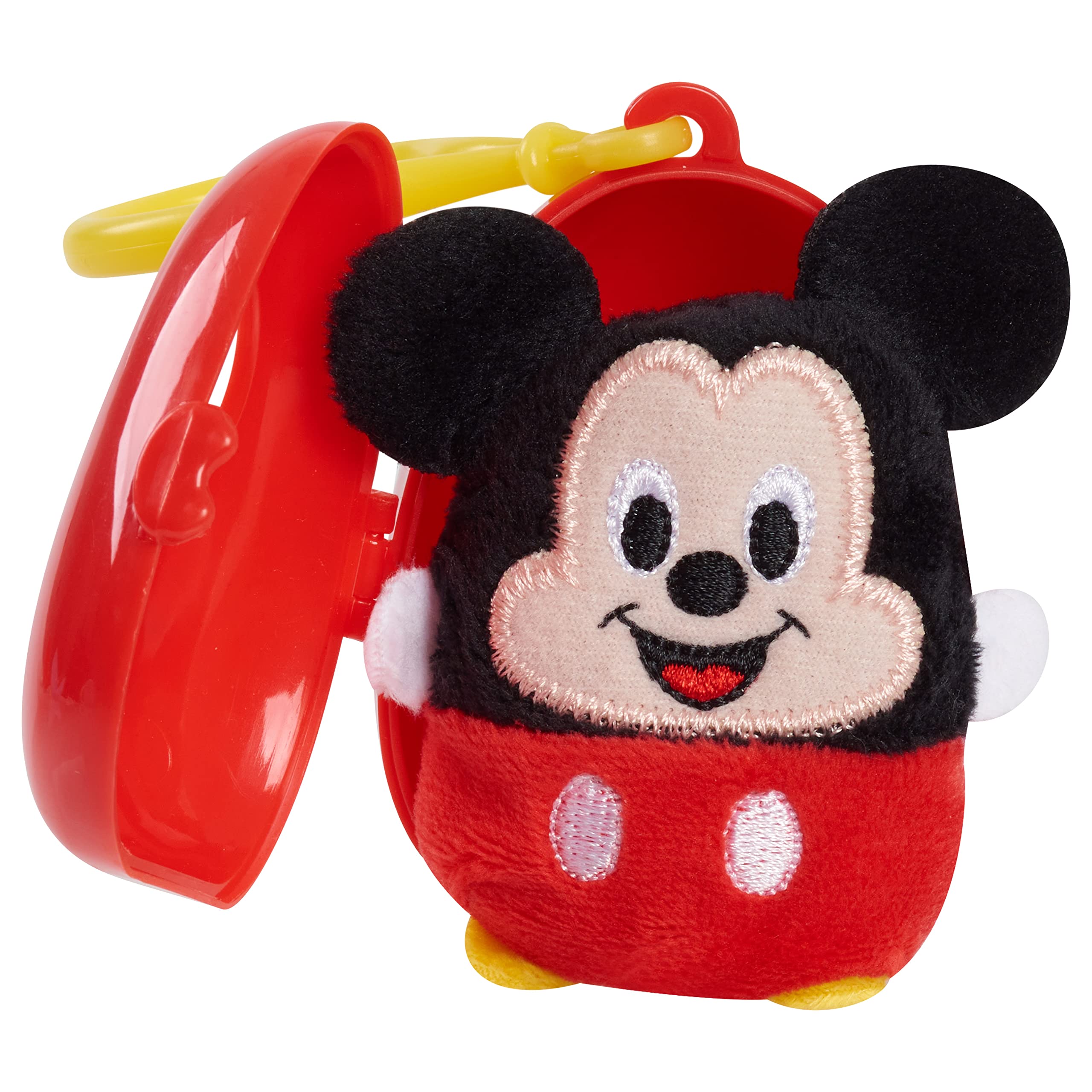 Disney Classics Cutie Beans 2.5-Inch Surprise Plush Toys with Clip-On Carrier Pack - 5-Piece Set, Officially Licensed Stuffed Animals for Kids Ages 2+, Amazon Exclusive - Perfect for Birthday Gifts, Party Favors & Disney Collectors
