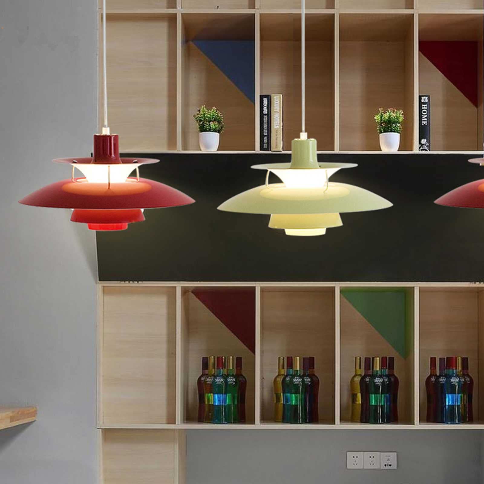 Nordic PH5 Pendant Light - Danish Aluminum UFO Chandelier with Bulb Included | Minimalist Ceiling Lighting for Living Room, Dining Room, Kitchen & Restaurant | Perfect for Modern Home Decor and Commercial Spaces