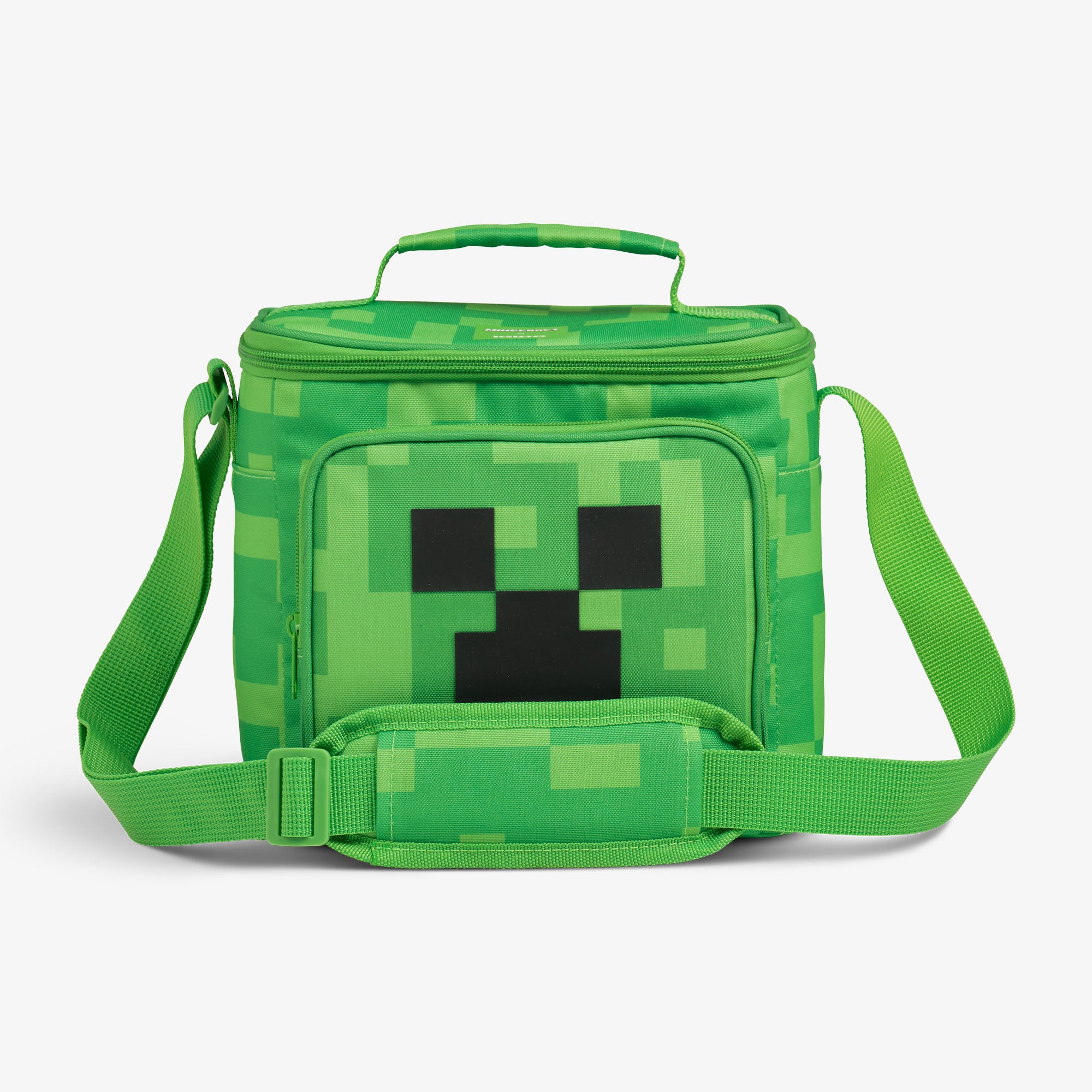 Minecraft Creeper Square Insulated Lunch Cooler Bag for School, Work & Outdoor Adventures - Perfect for Kids & Adults