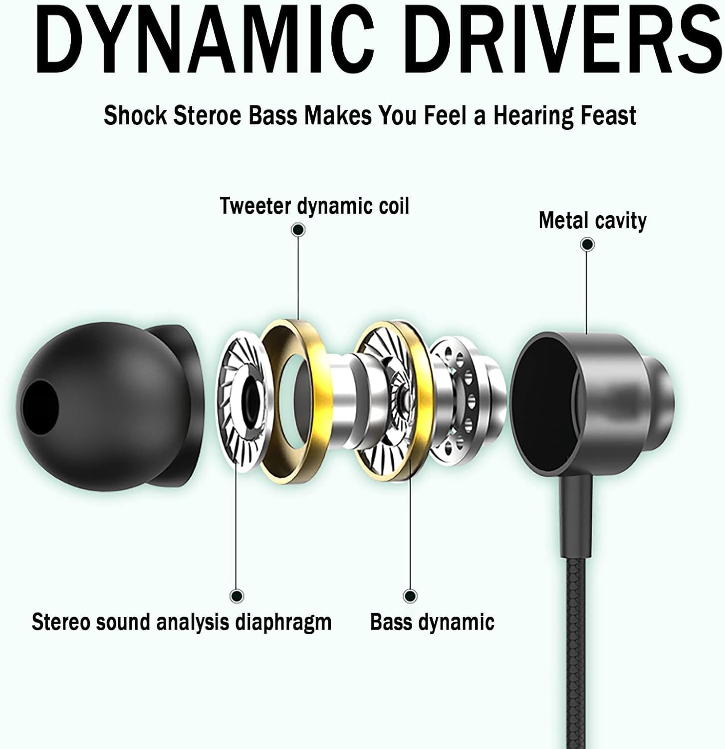 2 Pack Wired Headphones for iPhone - Earbuds with Built-in Mic & Volume Control, Compatible with iPhone 14/13/12/11 Pro Max/X/XS Max/XR/8/7 Plus - Perfect for Gaming, Workouts & Commuting