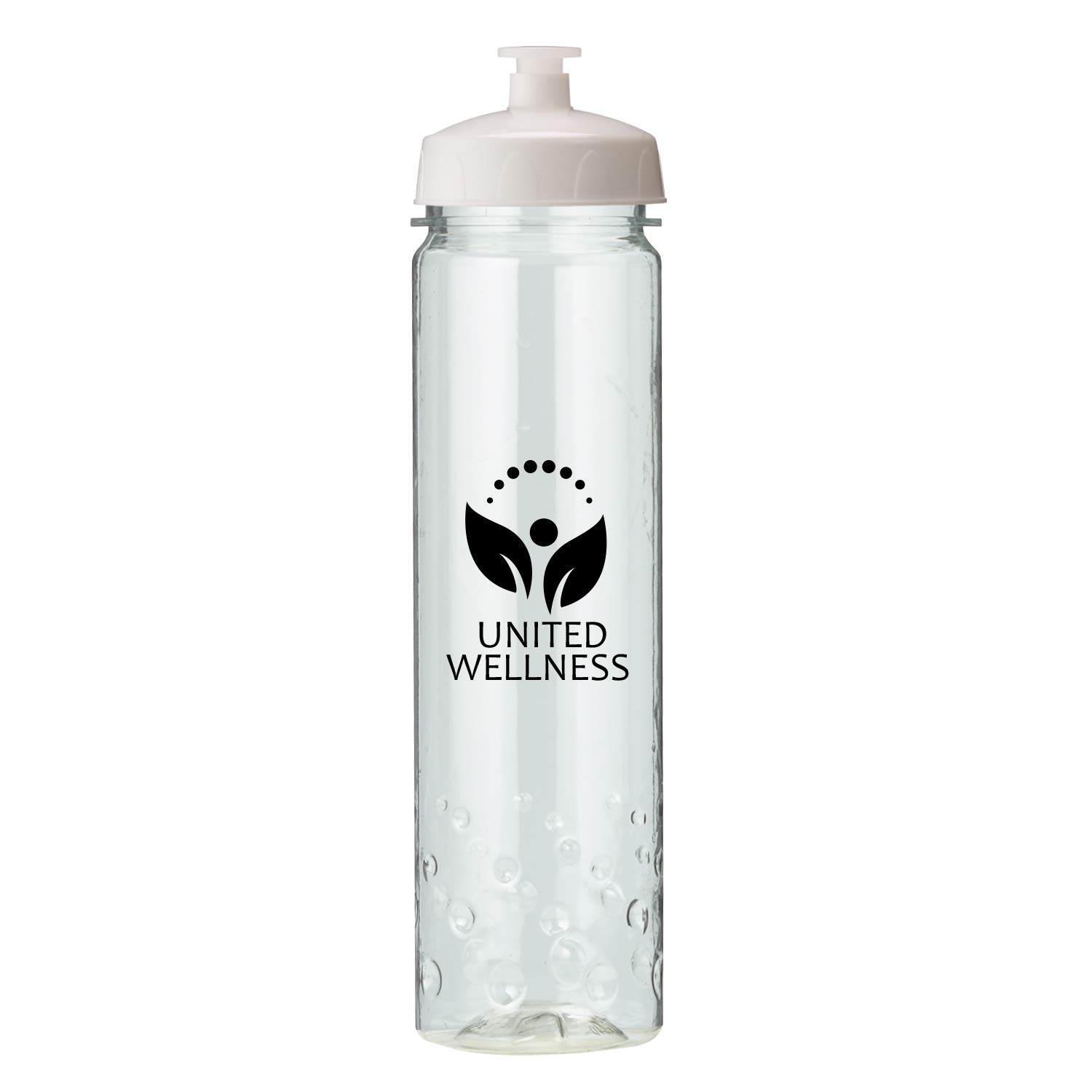Custom 24 oz PolySure™ Inspire Water Bottles - Bulk Order 150 pcs at $1.69 Each - Personalized Logo PromoStadium™ - Translucent Clear - Perfect for Corporate Gifts, Sports Teams & Brand Promotions