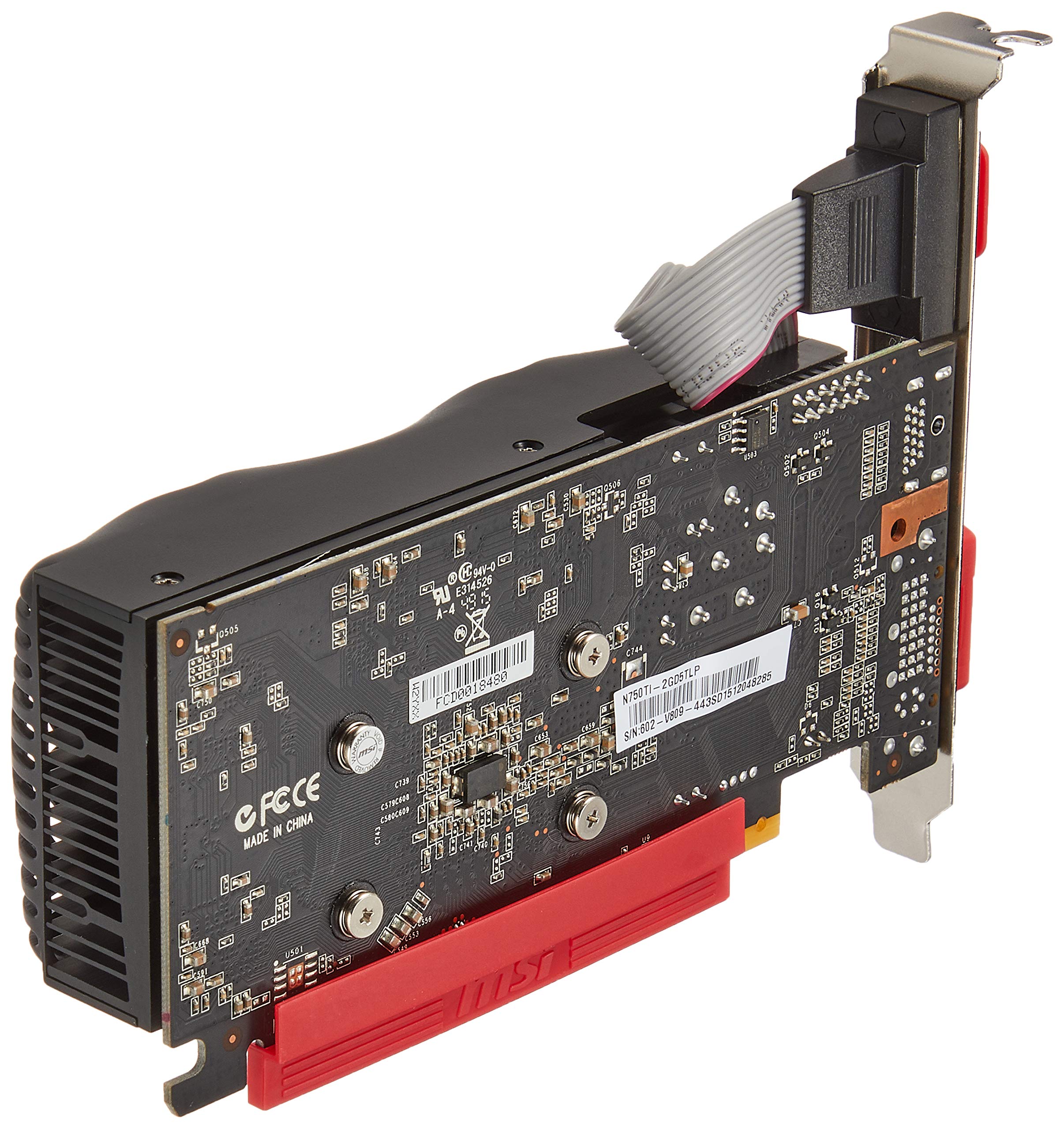 MSI N750Ti-2GD5TLP Gaming Graphics Card - 2GB GDDR5, Low Profile Design for Small PC Builds - Perfect for 1080p Gaming, Video Editing & Home Theater PCs