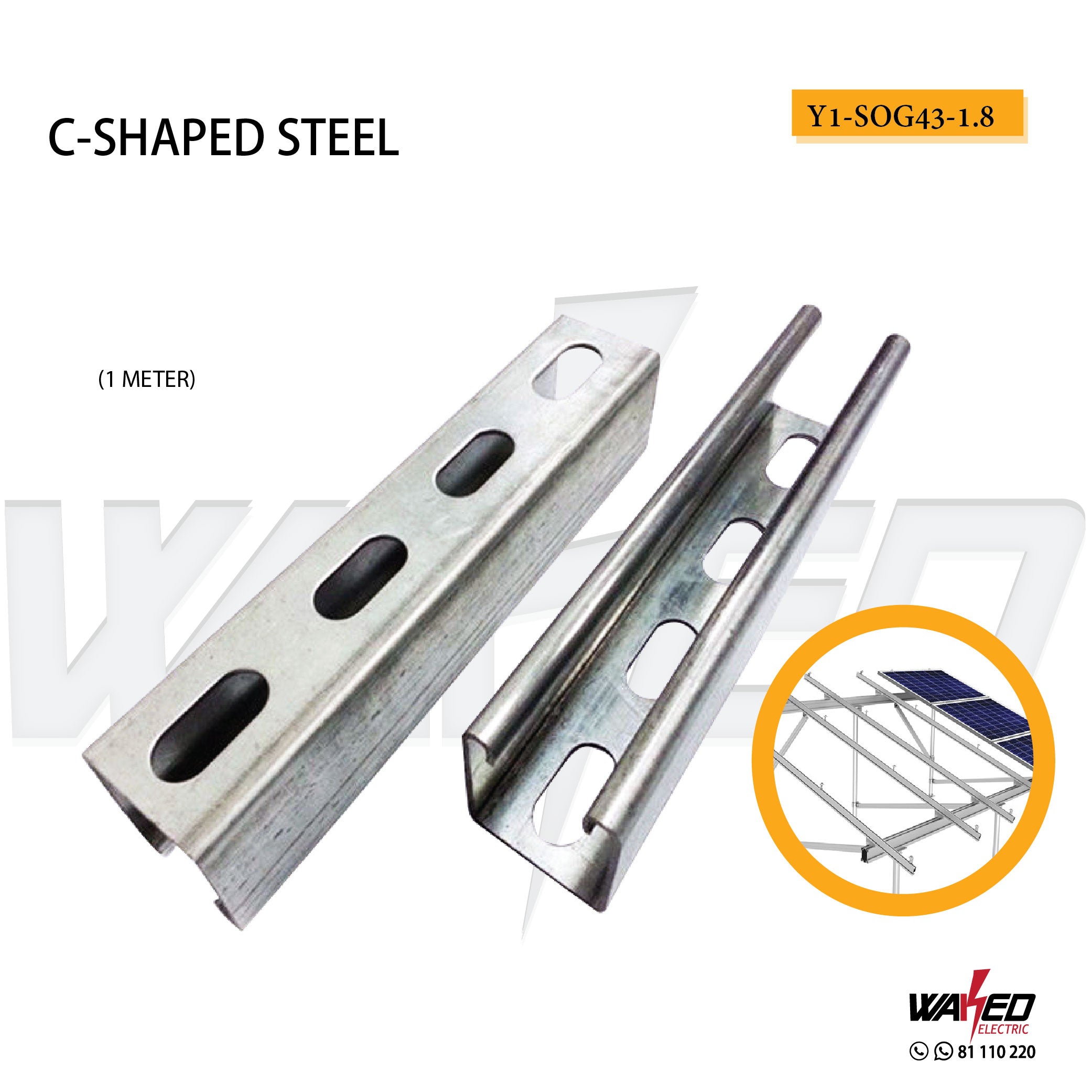 C-Shaped Steel - High-Quality Structural Steel for Construction, Framing & DIY Projects | Durable & Versatile Metal for Home Improvement and Industrial Use