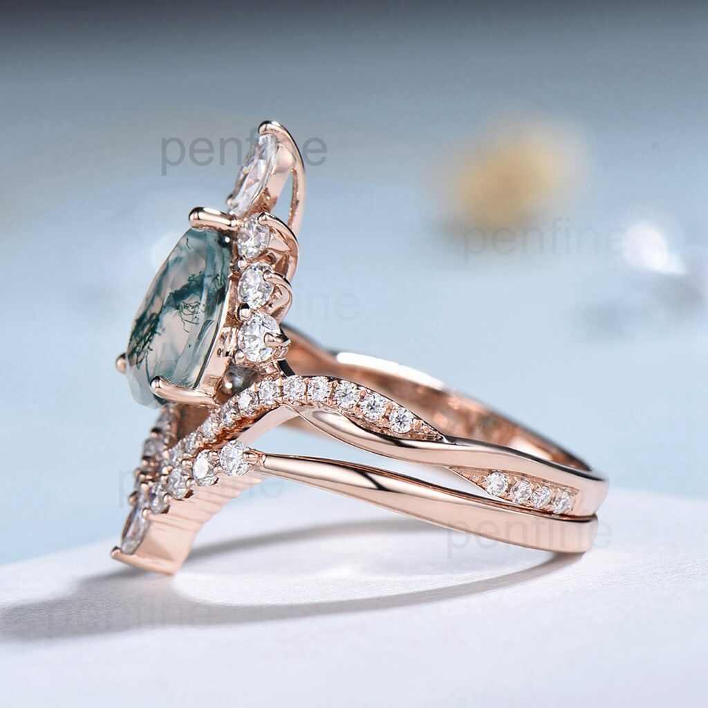 18K White Gold Diamond Accent Ring Set - Custom Jewelry for Kevin Hentschel - Perfect for Weddings, Anniversaries & Special Occasions