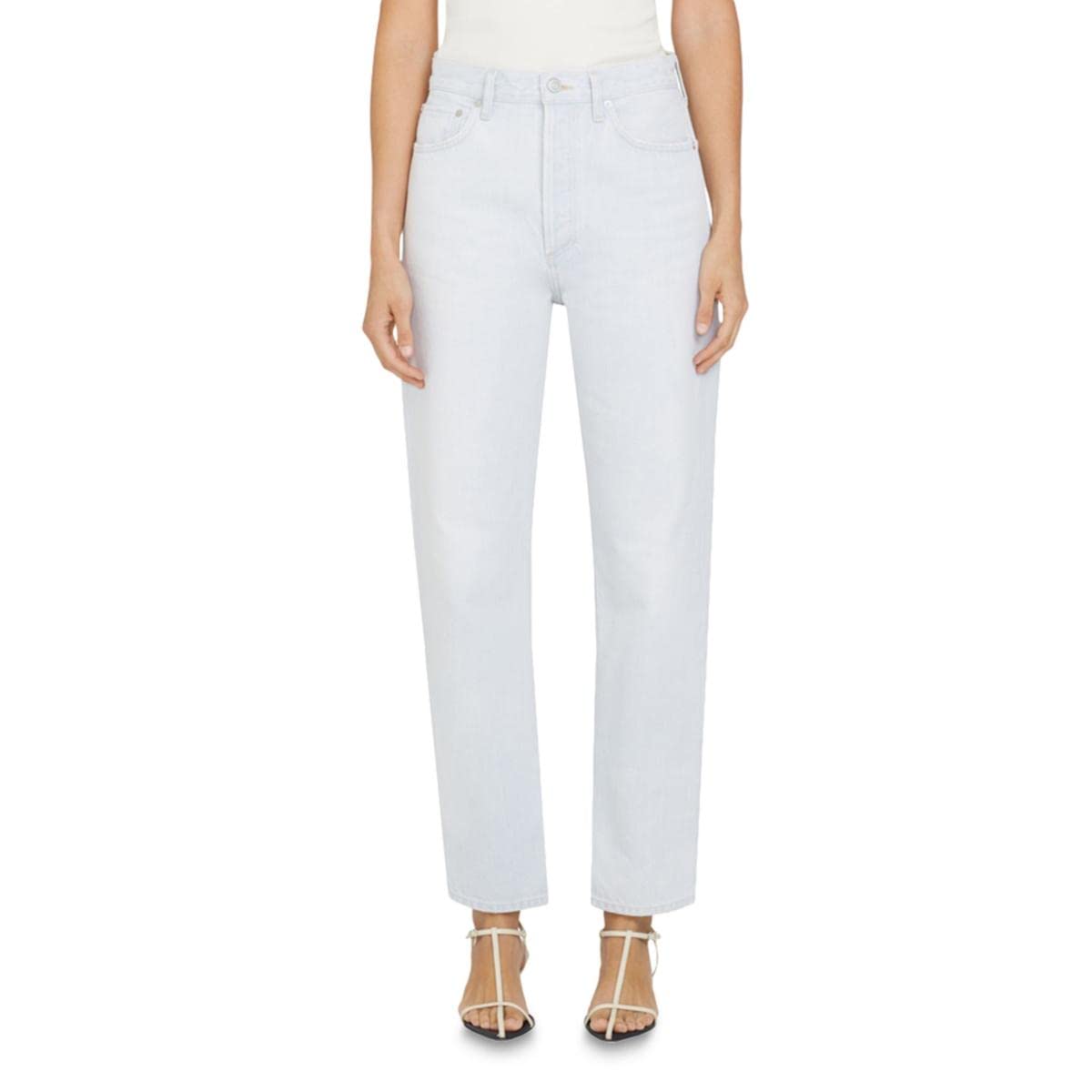 AGOLDE Women's 90s Pinch High Rise Light Wash Straight Leg Jeans - Vintage Denim Pants for Casual Outfits & Streetwear Fashion