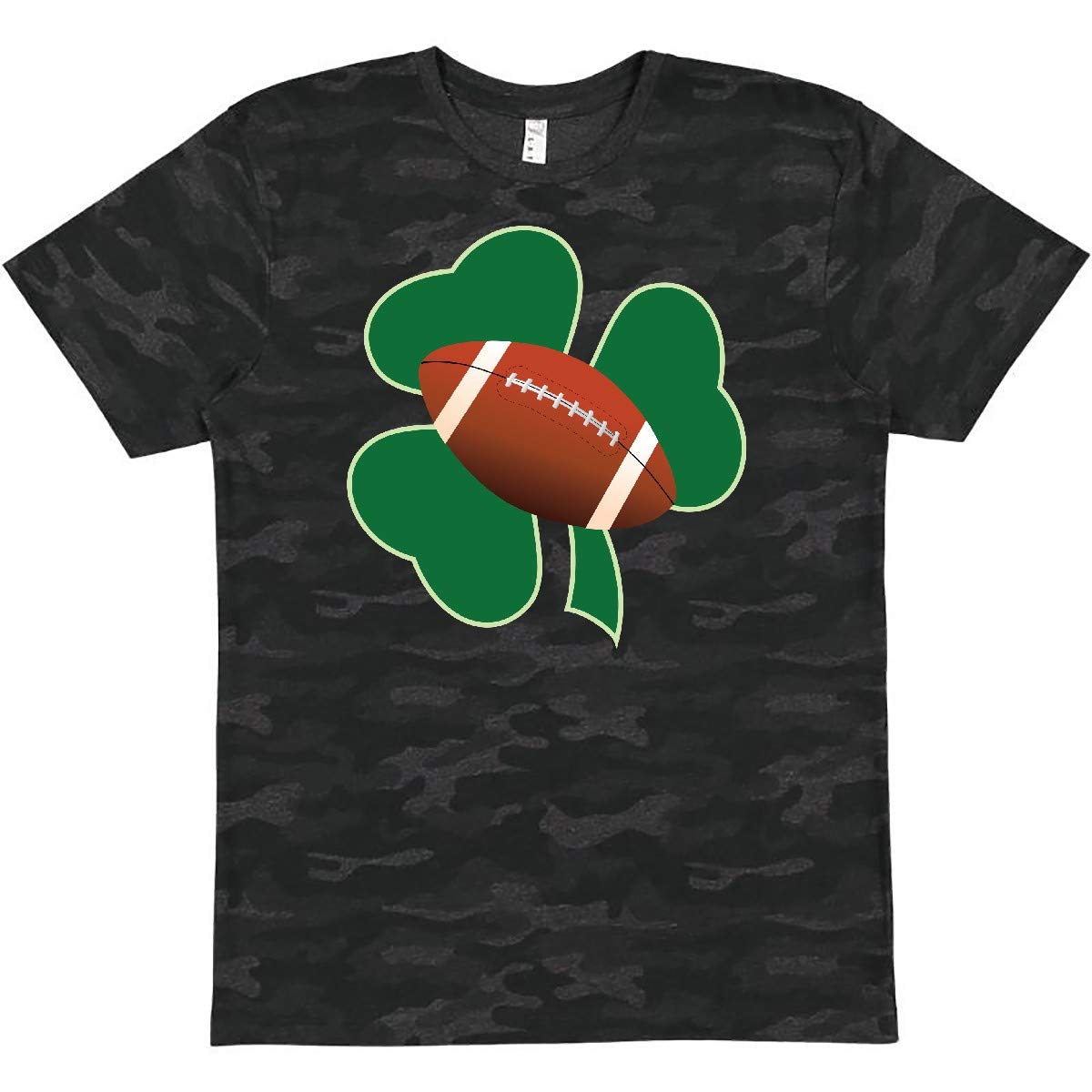 Inktastic St. Patrick's Day Football T-Shirt - Irish Shamrock Sports Apparel for Men & Women - Perfect for St. Paddy's Day Parties, Soccer Games & Irish Pride Events