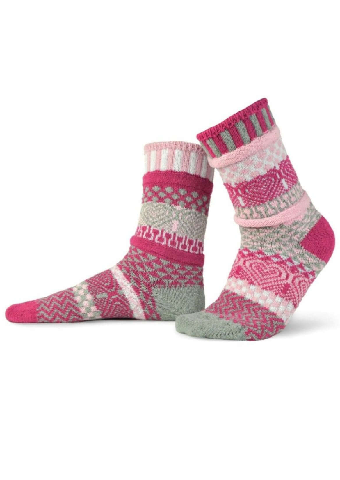CUPID Knitted Crew Socks for Women & Men - Soft Comfortable Cotton Socks Made in USA - Perfect for Everyday Wear, Gifts & Cold Weather