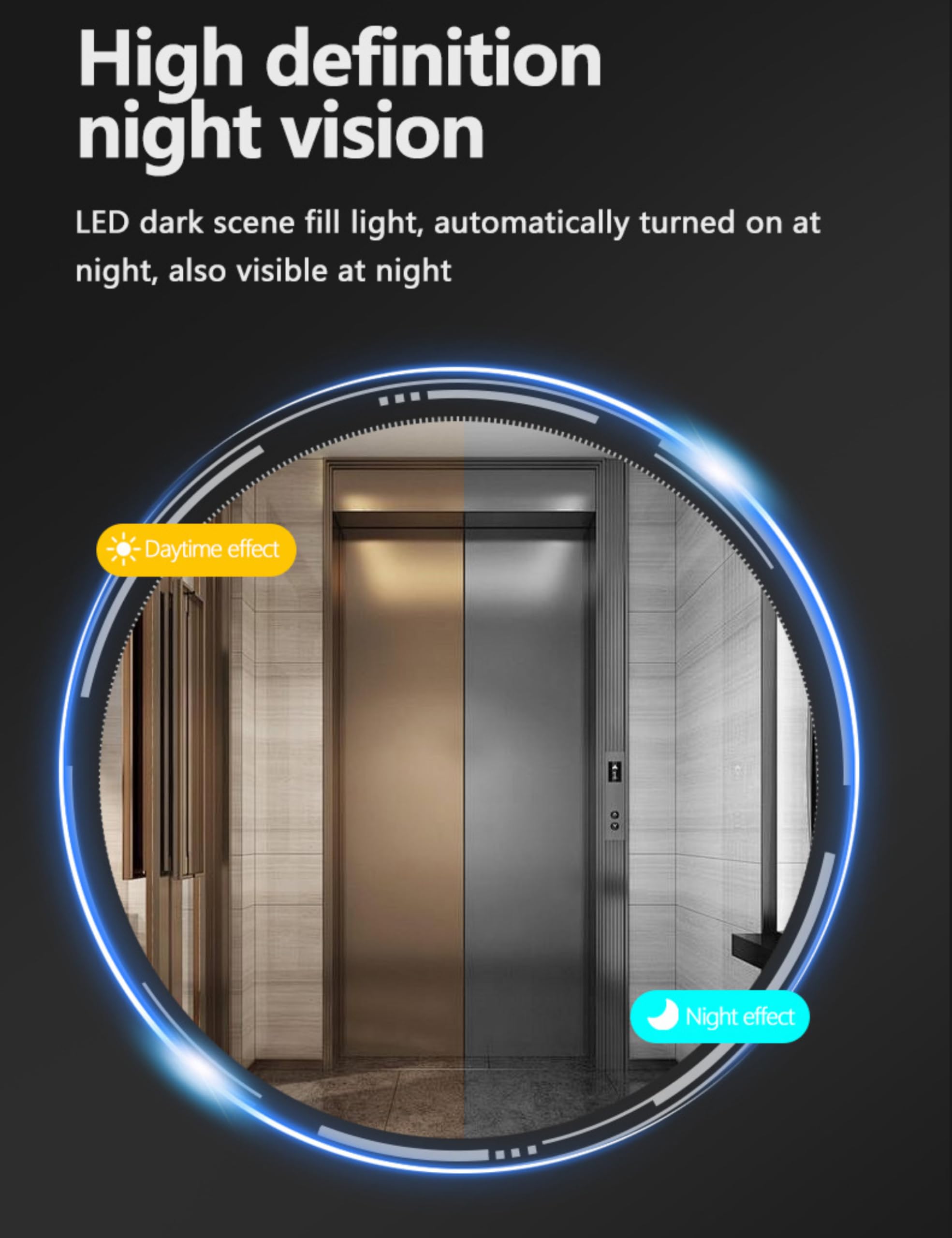 Smart WiFi Video Doorbell with 4.3