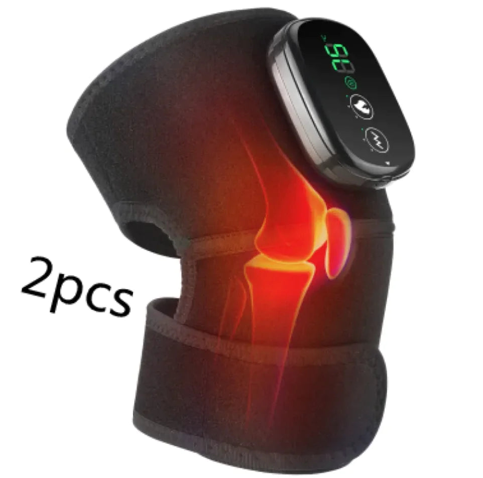 Electric Heating Knee Pads for Pain Relief - Rechargeable Moxibustion Therapy Knee Warmers for Arthritis, Joint Pain & Muscle Recovery - Perfect for Home Use, Sports Recovery & Winter Warmth