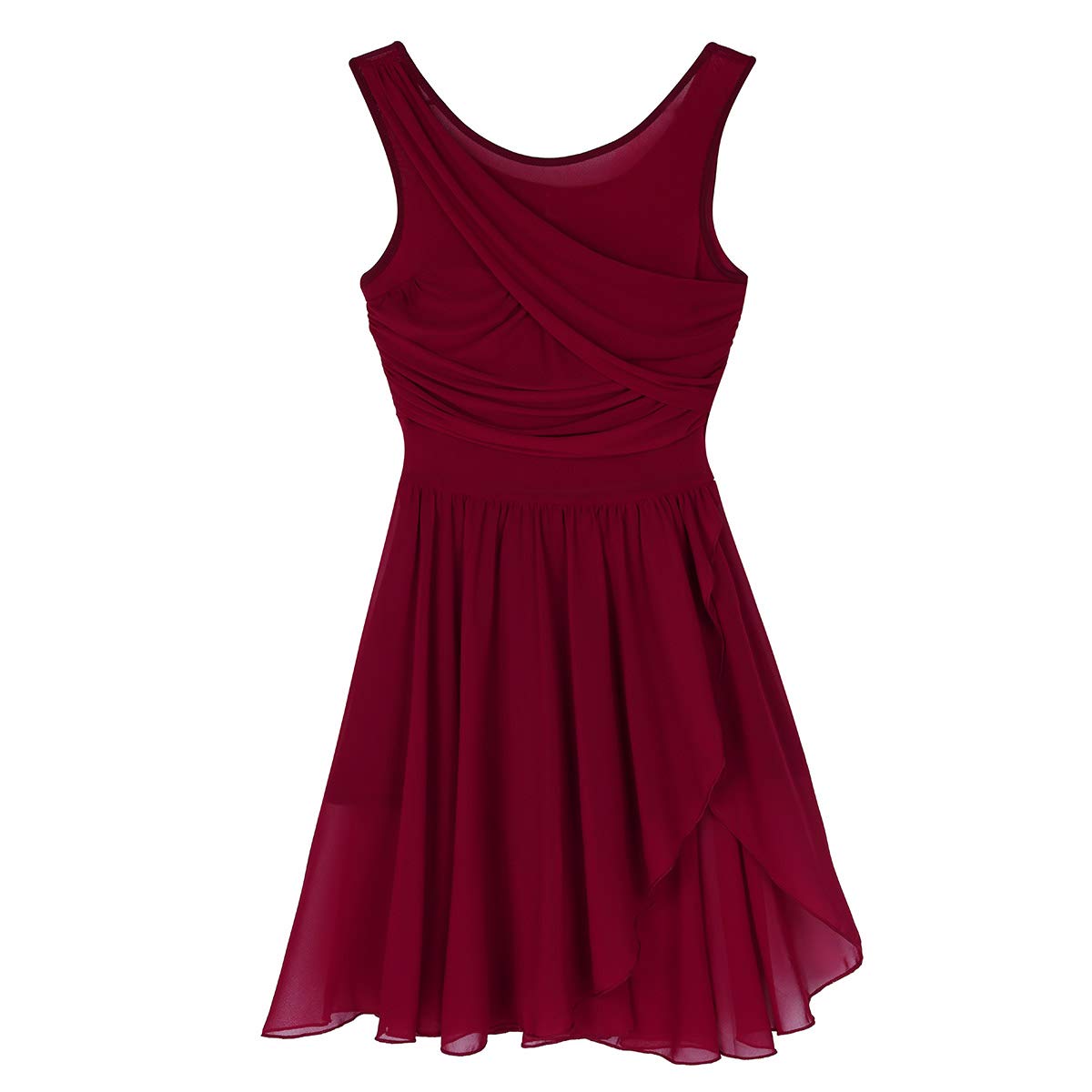 EasyForever Women's Lyrical Dance Costume - Elegant Skirted Leotard with Chiffon High-Low Ballet Dress for Contemporary Dance, Performance & Competition (Perfect for Recitals, Shows & Dance Classes)