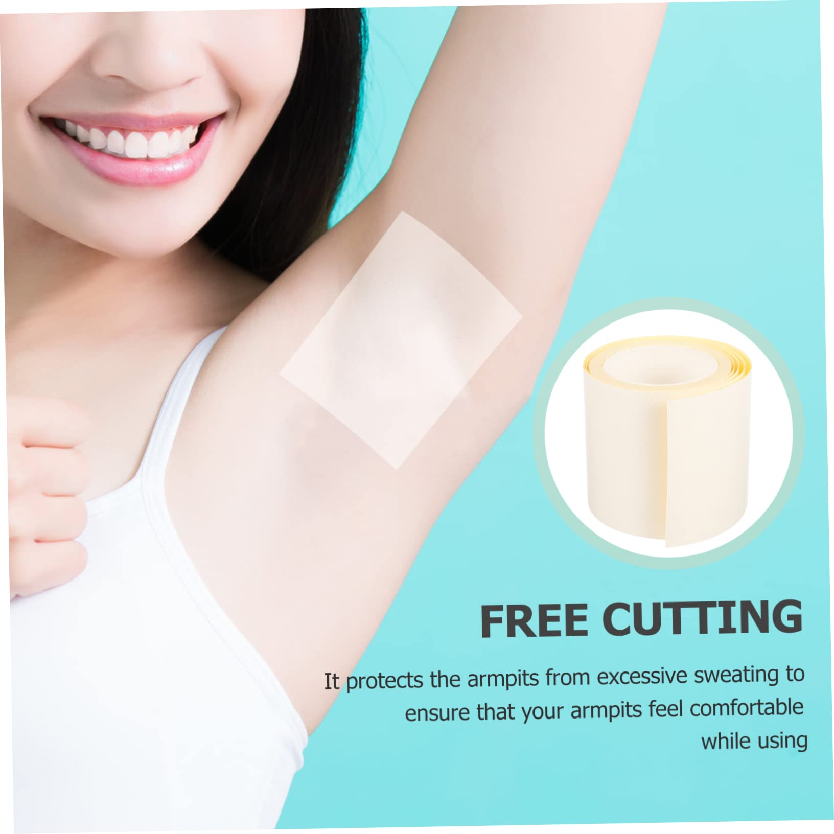 BESPORTBLE Sweatproof Stickers for Undershirts - Invisible Adhesive Patches for Men & Women - Stay Dry & Comfortable in Workouts, Sports & Daily Wear