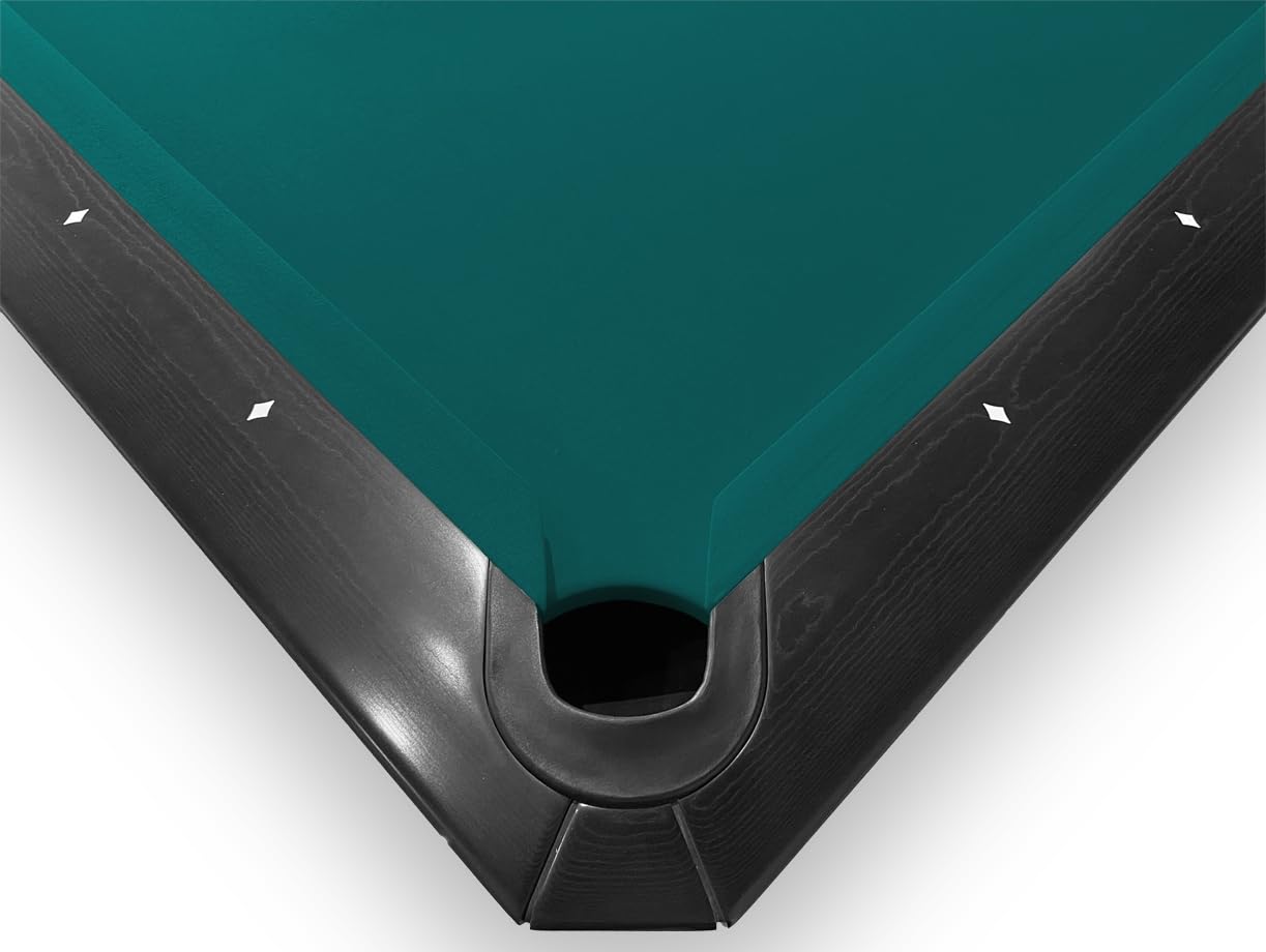 Simonis 860 Premium Pool Table Cloth Replacement Kit for 8 FT Tables - Precut Bed & Rail Cloth, Horsehair Brush, Spots & Chalk (Blue Green) | Perfect for Home Game Rooms, Bars & Professional Billiard Tournaments