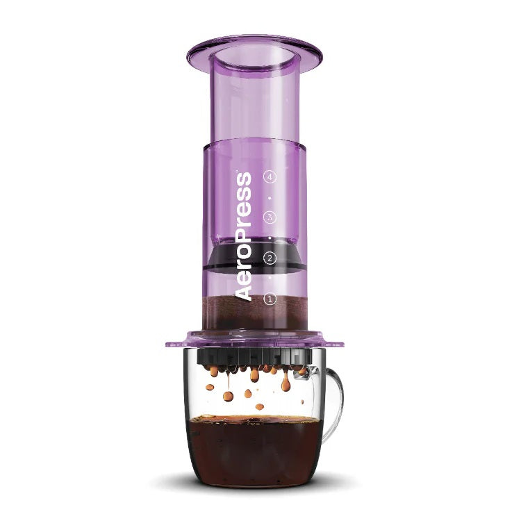 AeroPress Clear Colors Coffee and Espresso Maker - Portable Travel Coffee Press for Home, Office & Camping | Makes Rich Espresso & Smooth Coffee