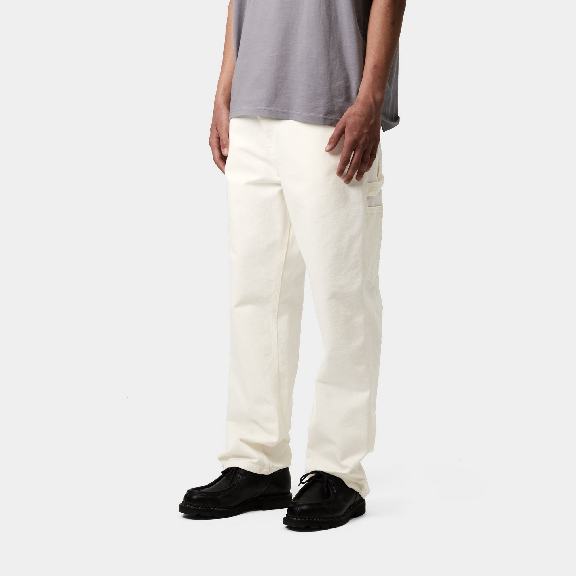 Single Knee Work Pants - Waxed & Rinsed Denim for Construction & Outdoor Work | Durable Workwear for Carpenters, Mechanics & Laborers