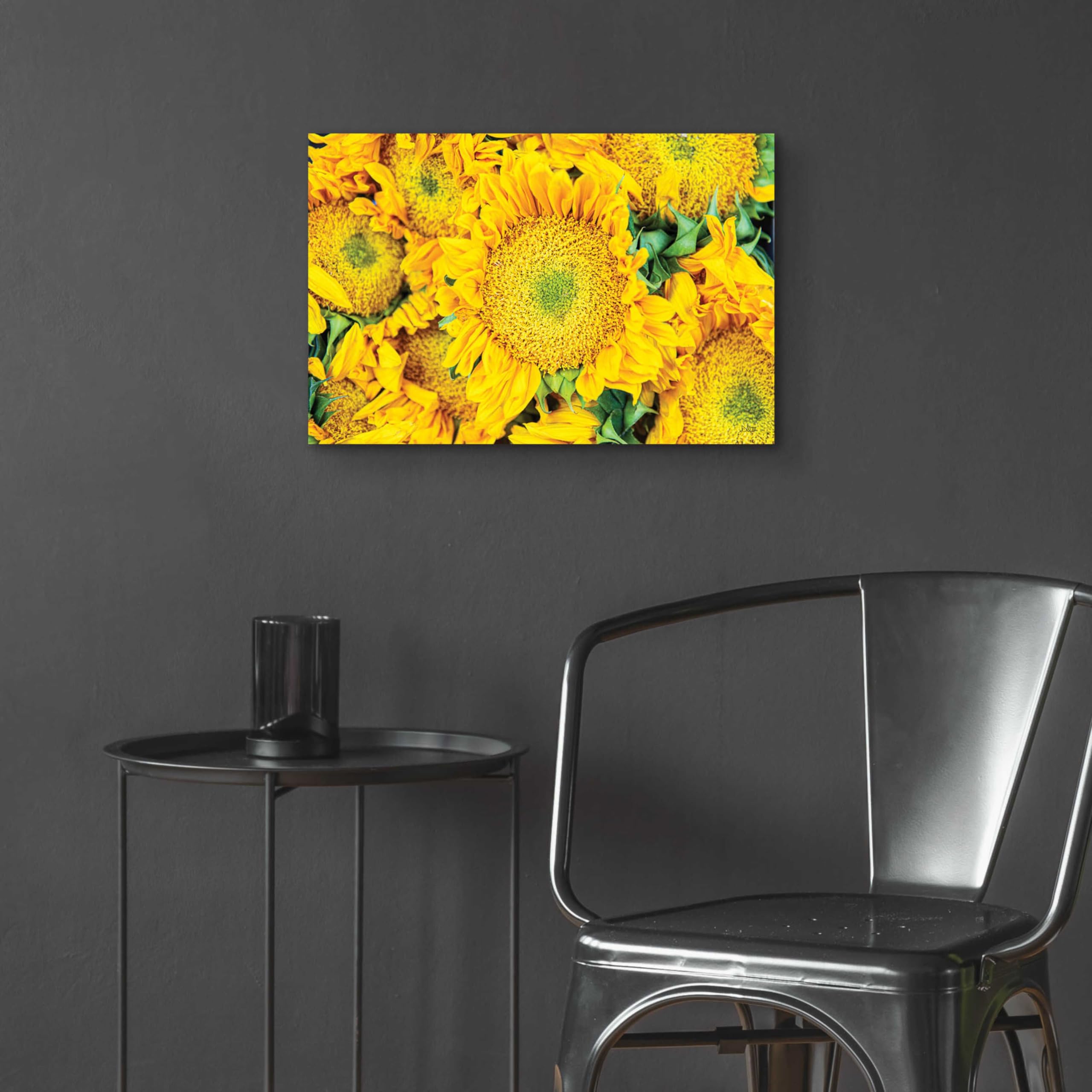 Epic Art 'Sunflower Summer' by Donnie Quillen - Vibrant Acrylic Glass Wall Art Decor 24