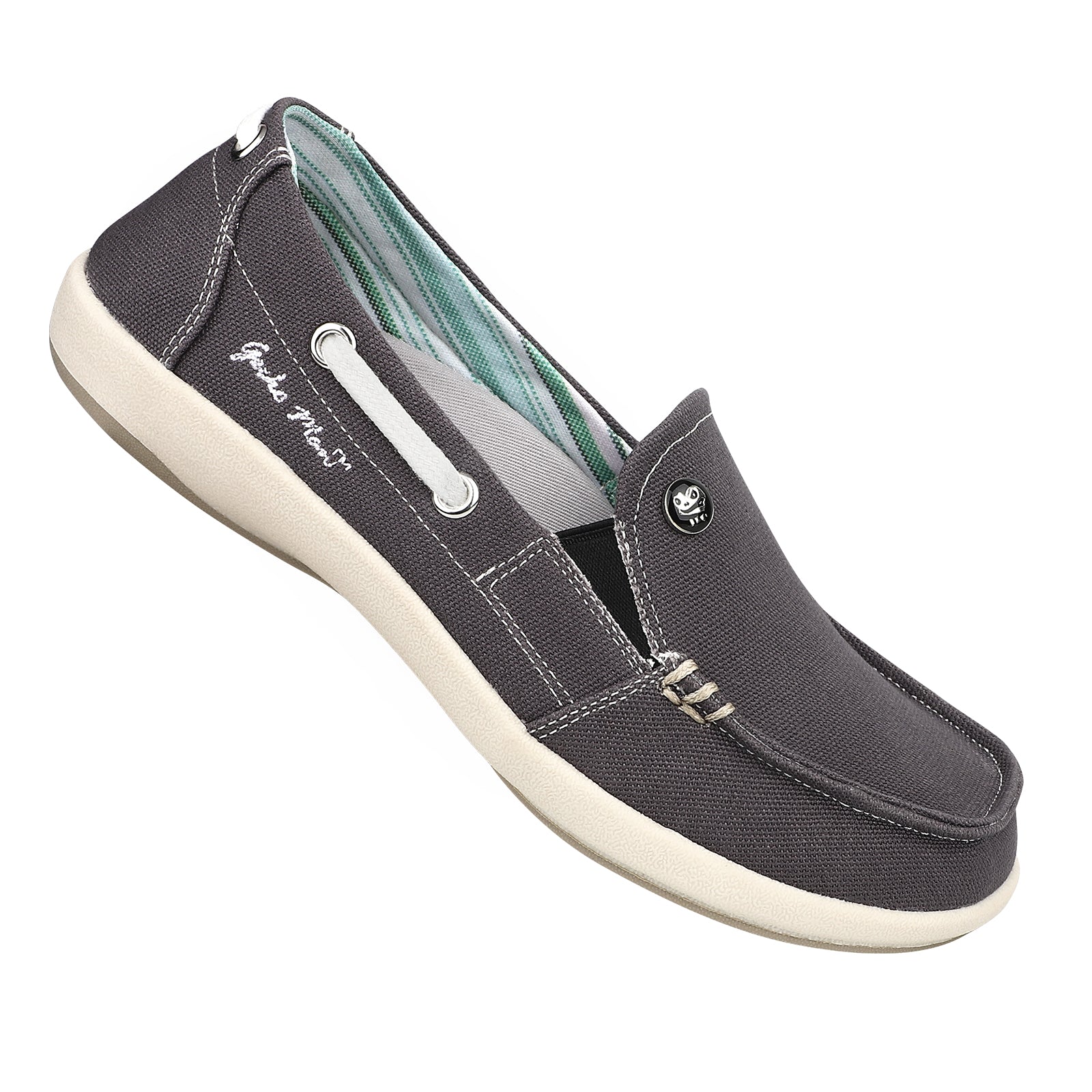 Women's Comfortable Canvas Loafer Shoes - Casual Slip-On Flats for Walking, Work & Travel - Breathable & Lightweight Everyday Shoes