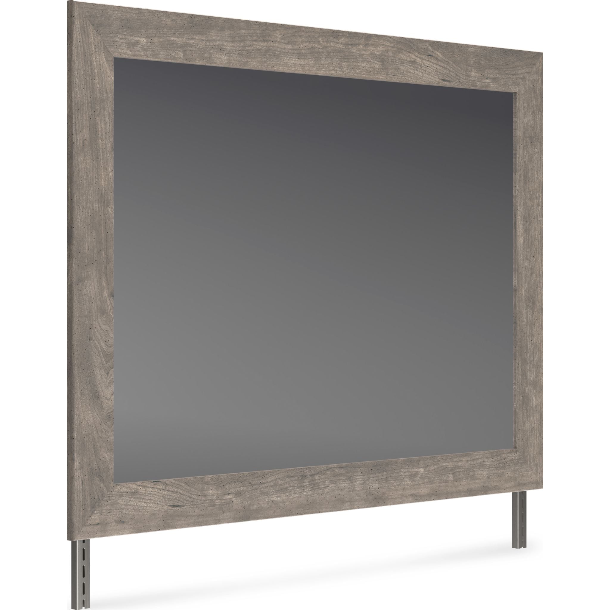 Bayzor Wall Mirror - Modern Gray Framed Mirror for Home Decor, Bathroom, Bedroom & Living Room