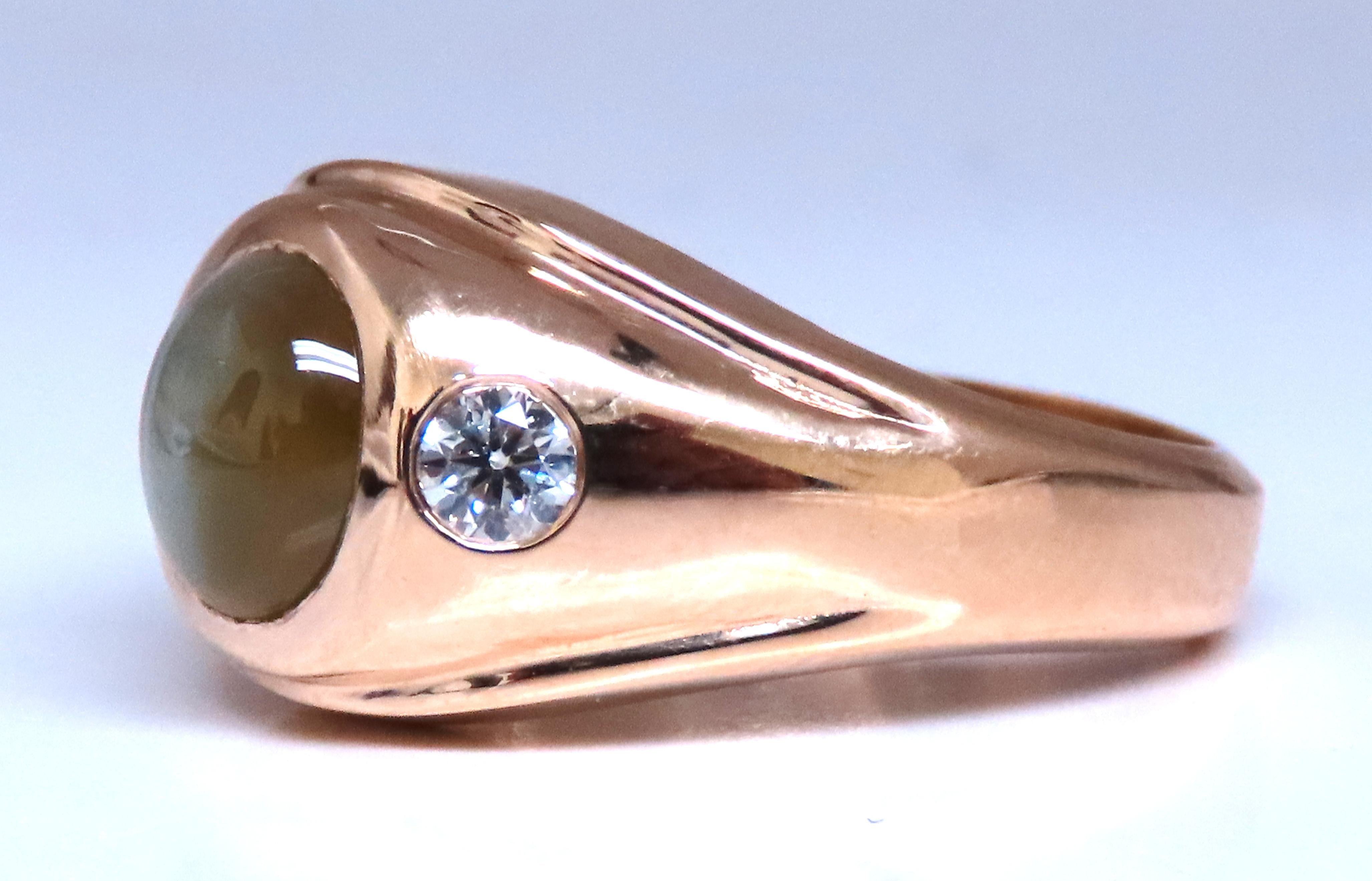 GIA Certified 3.15 Carat Natural Cat's Eye Ring in 14K Gold - Elegant Jewelry for Women, Perfect for Weddings, Anniversaries & Special Occasions
