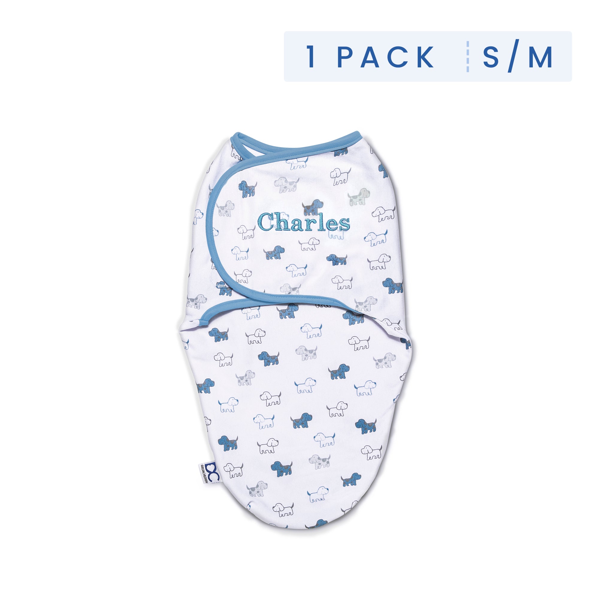 Personalized Little Lambs Adjustable Swaddle Wrap - 100% Cotton Baby Blanket for Newborns 0-3 Months (7-14 lbs) | Soft & Breathable for Comfortable Sleep, Perfect for Nursery, Travel & Photo Shoots