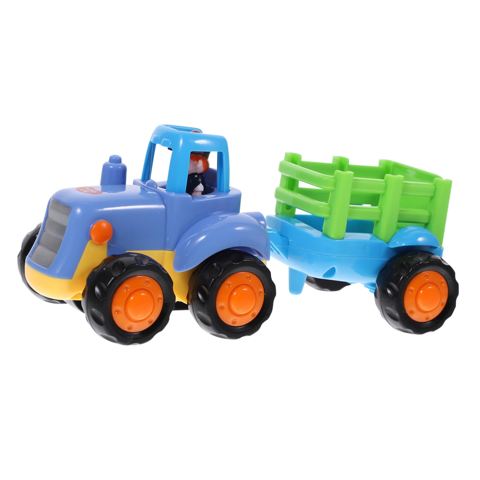 NESTINGHO Educational Toy Truck & Tractor Play Set for Kids - STEM Learning Vehicles for Boys & Girls - Blue Engineering Vehicle Toys for Early Childhood Development | Perfect for Pretend Play, Construction Role Play & Preschool Learning Activities