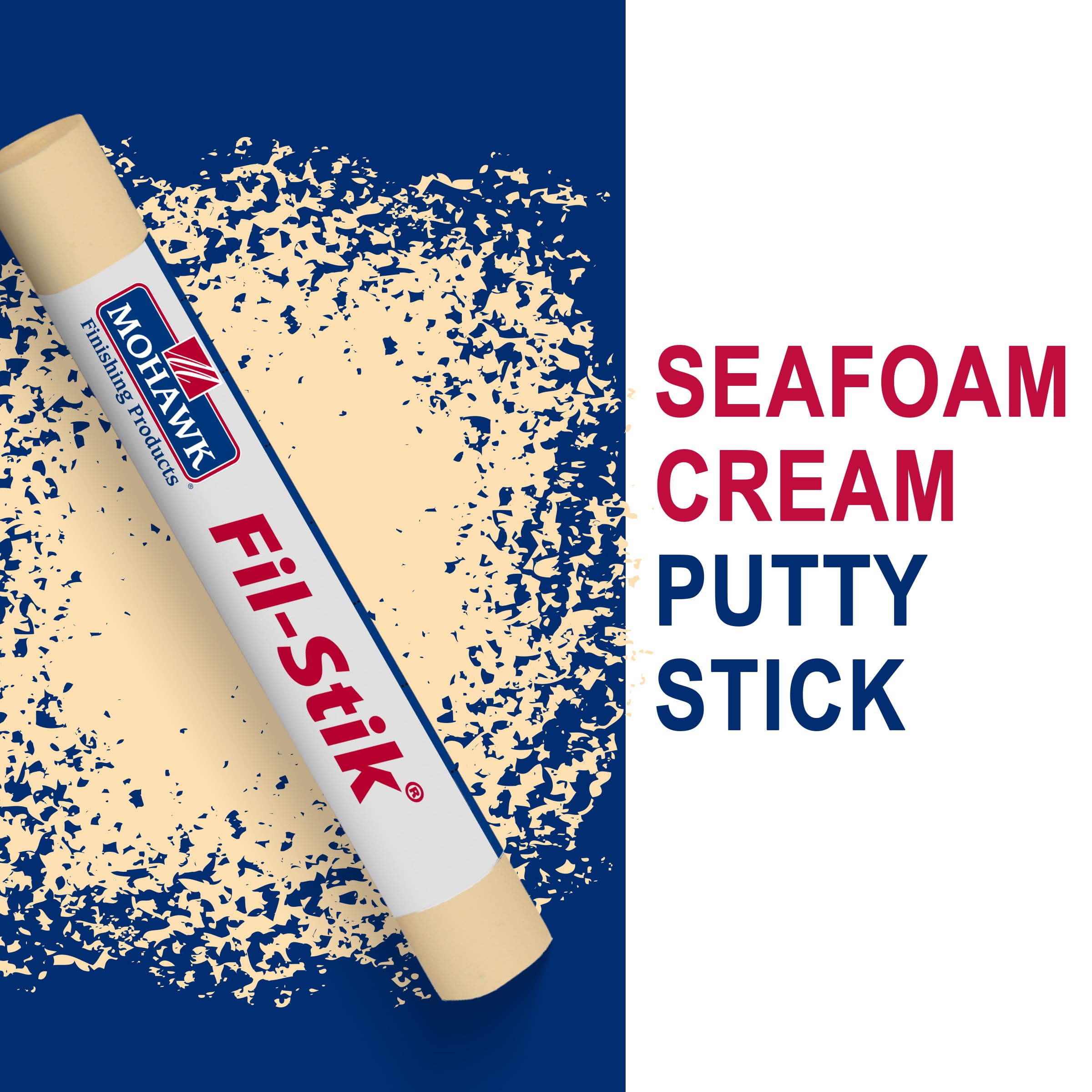 Mohawk Fil-Stik Wax Putty Stick - Seafoam Cream (M230-0275) - 1 Count - Perfect for Woodworking, Furniture Repair & DIY Crafts