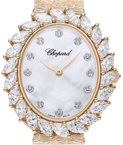 Chopard L'Heure Du Diamant 18k Rose Gold Diamond Women's Luxury Watch - Elegant Timepiece for Special Occasions & Formal Events