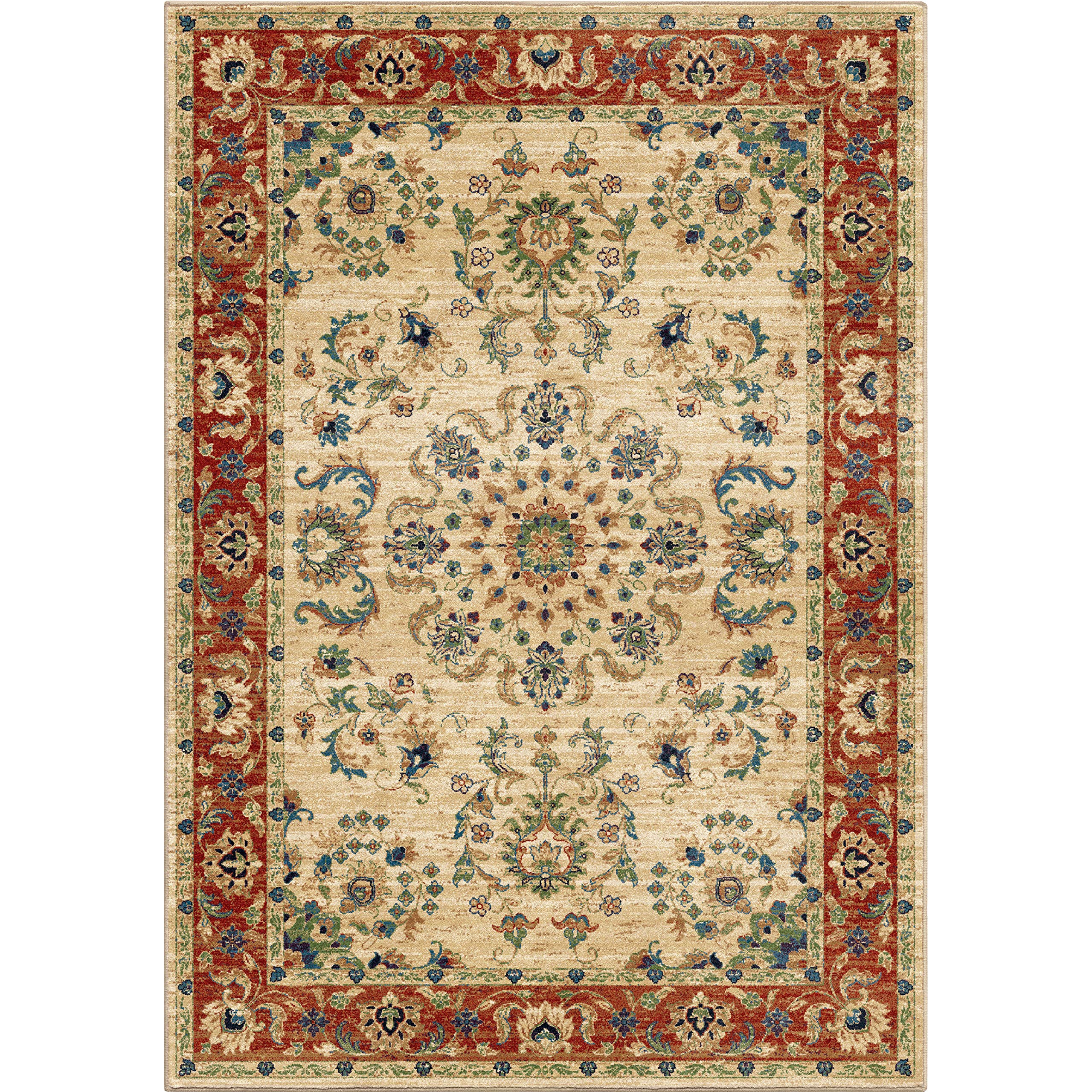 Orian Rugs Mardi Gras Promenade Ivory Area Rug 5'3