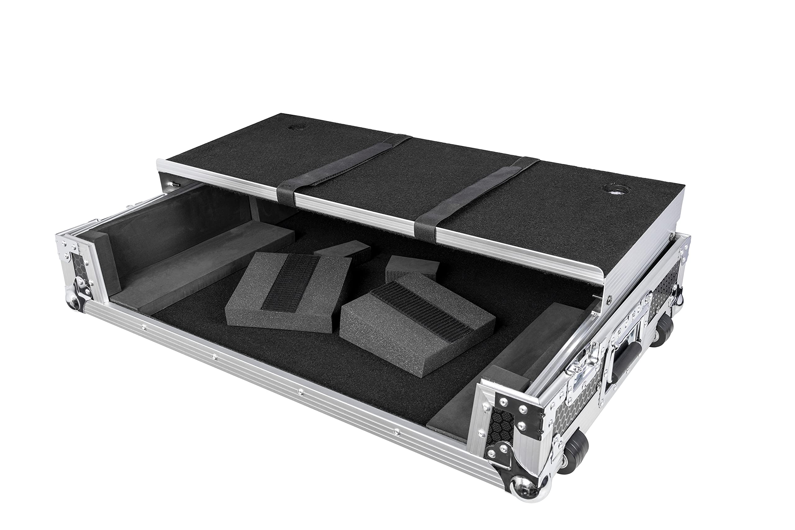 Rane One Compatible Headliner Flight Case with Laptop Platform & Wheels - Perfect for DJ Gigs, Music Performances & Travel Protection