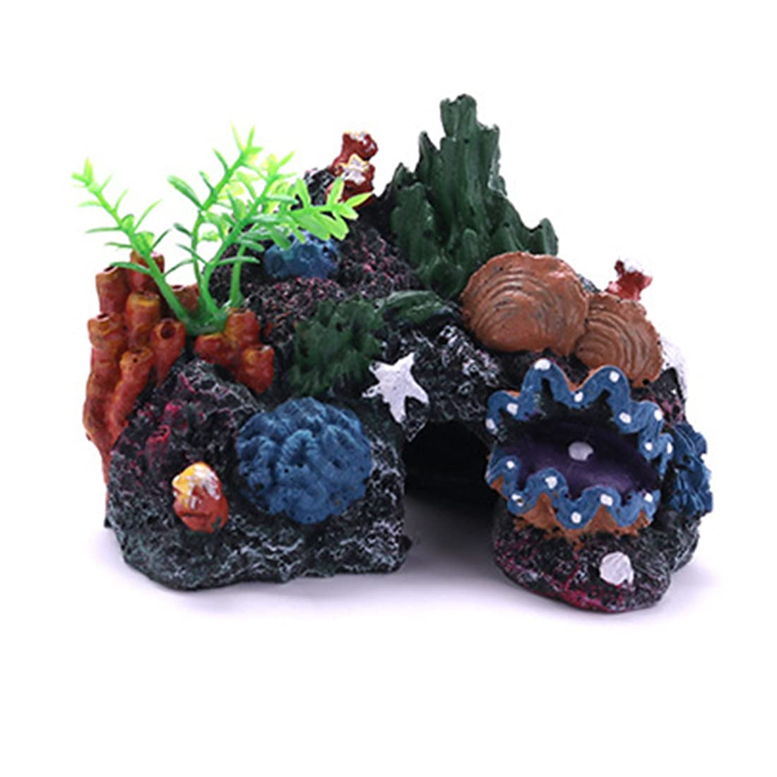 Artificial Coral Reef Decor for Aquarium - Realistic Coral Stone Ornament & Fish Tank Accessories | Perfect for Saltwater Tanks, Marine Habitat Setup, and Underwater Themed Decor