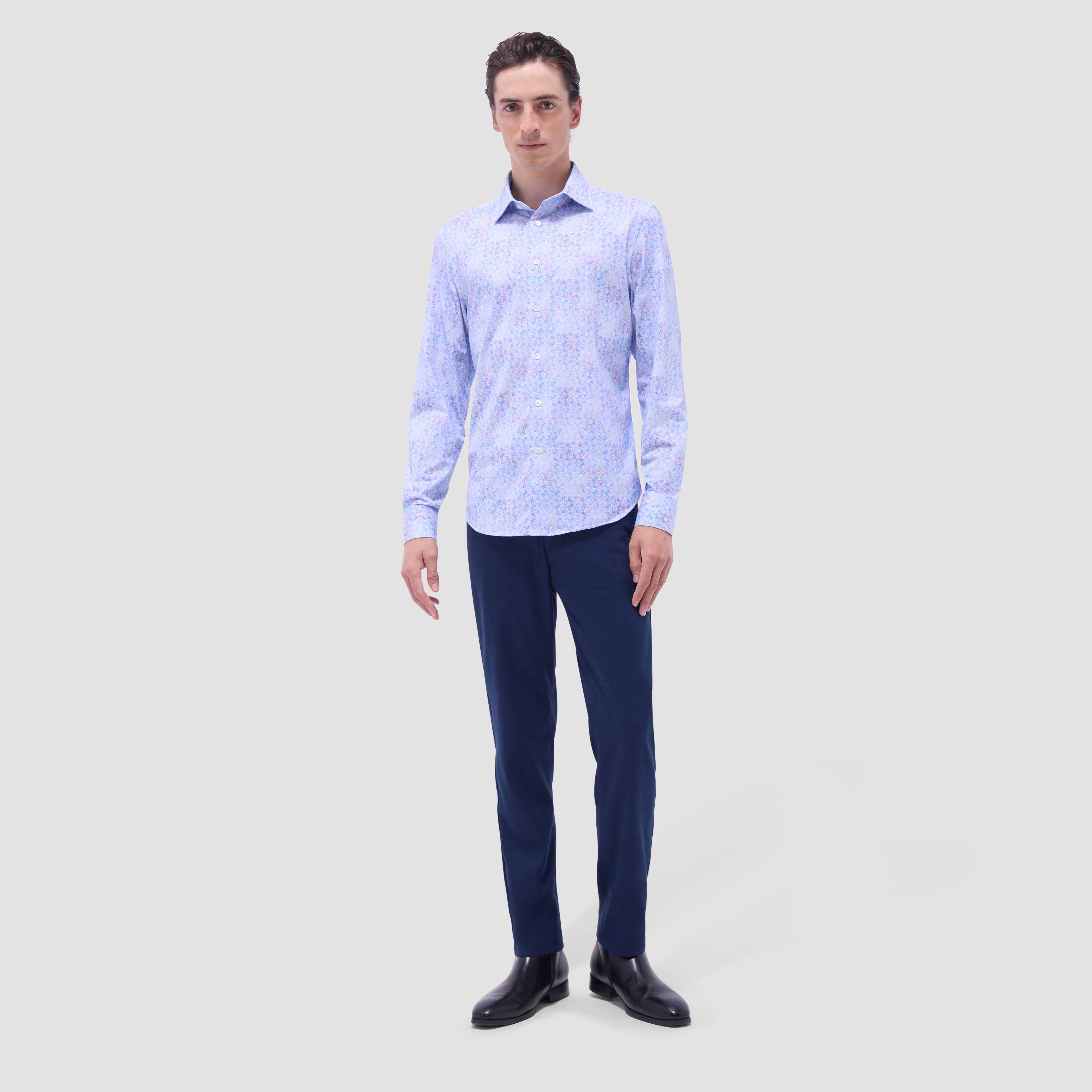 James Floral Print Cotton Shirt for Women - Soft & Breathable Casual Blouse - Perfect for Spring Outfits, Office Wear & Weekend Brunch