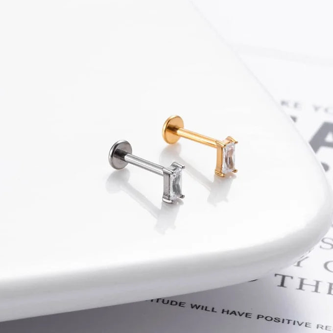 16G Cartilage Titanium Earrings - Flower Crown Stud Earrings for Women | Hypoallergenic Body Jewelry | Perfect for Piercing, Daily Wear & Special Occasions