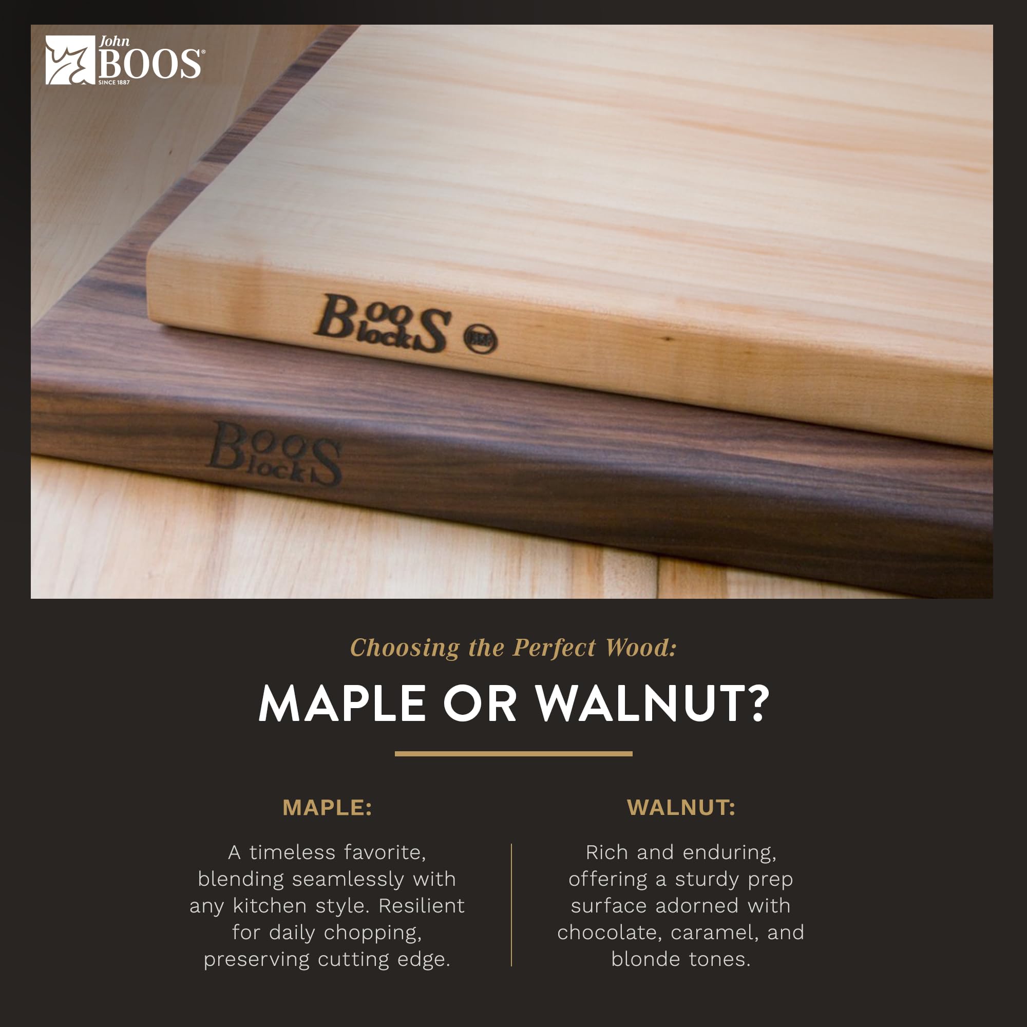 John Boos B Series Walnut Wood Cutting Board with Feet - 9
