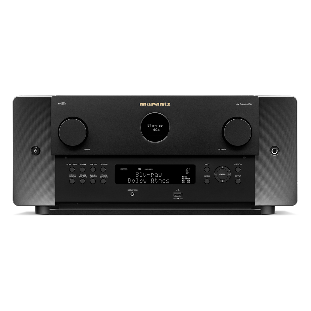 Marantz AV 10 15.4 Channel 8K Ultra HD AV Preamplifier Processor - Home Theater Surround Sound System for Movies & Music