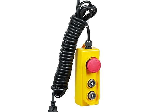 VEVOR 2200LBS Electric Hoist Winch - 110V Steel Lift with Remote Control & Single/Double Slings - Heavy Duty for Factory, Warehouse, Construction, Mining - Perfect for Lifting Equipment, Materials, and Machinery