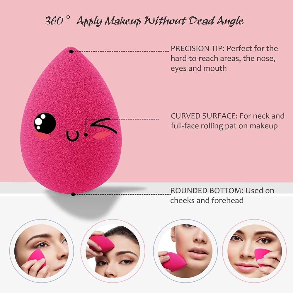 BELLAS 3Pcs Makeup Sponge Beauty Blender for Women & Girls - Perfect for Daily Makeup