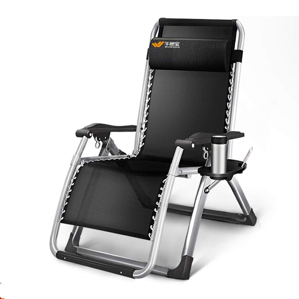 DSDD Zero Gravity Lounge Chair - Adjustable Reclining Folding Chair for Outdoor, Patio, Beach & Poolside Relaxation with Cup Holder - Perfect for Backyard, Camping and Sunbathing