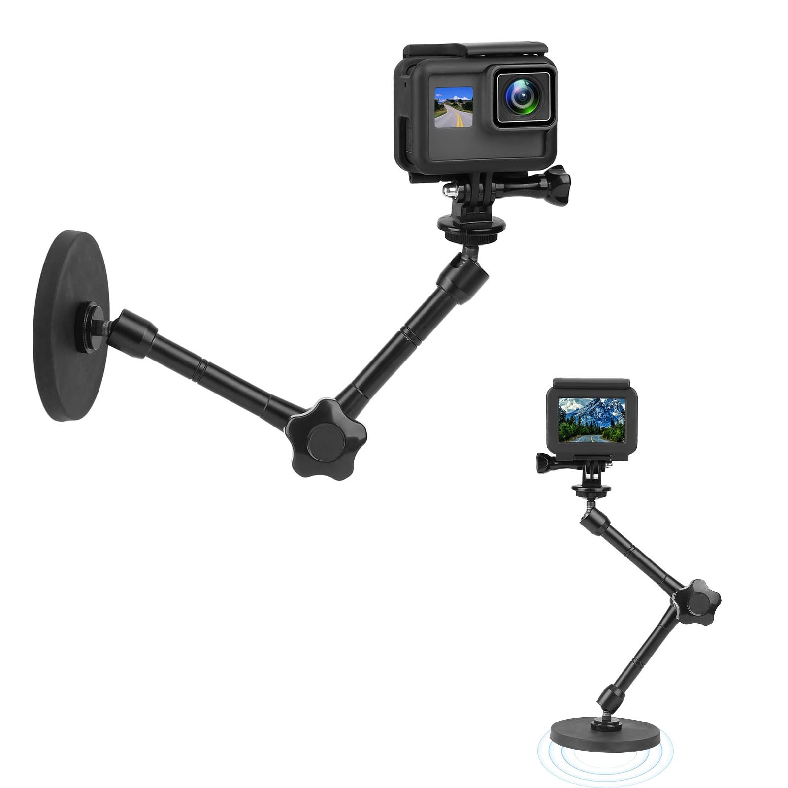 Magnetic Camera Mount for GoPro Hero 11/10/9/8/7, Insta360, DJI Osmo, AKASO Action Cam - 3.46