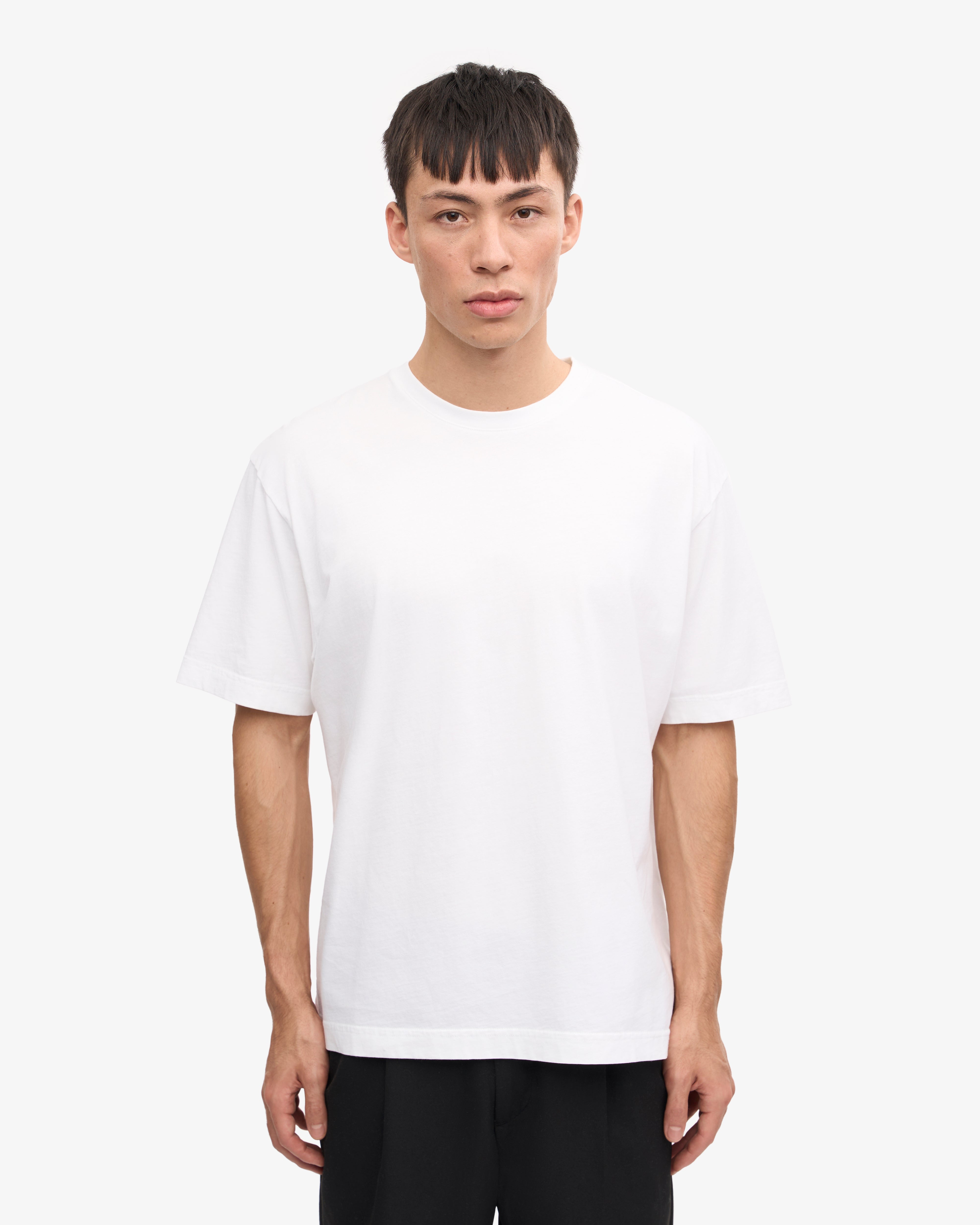 Oversized Organic Cotton T-Shirt for Women - Soft & Breathable Optical White Tee - Perfect for Casual Wear, Loungewear & Everyday Outfits